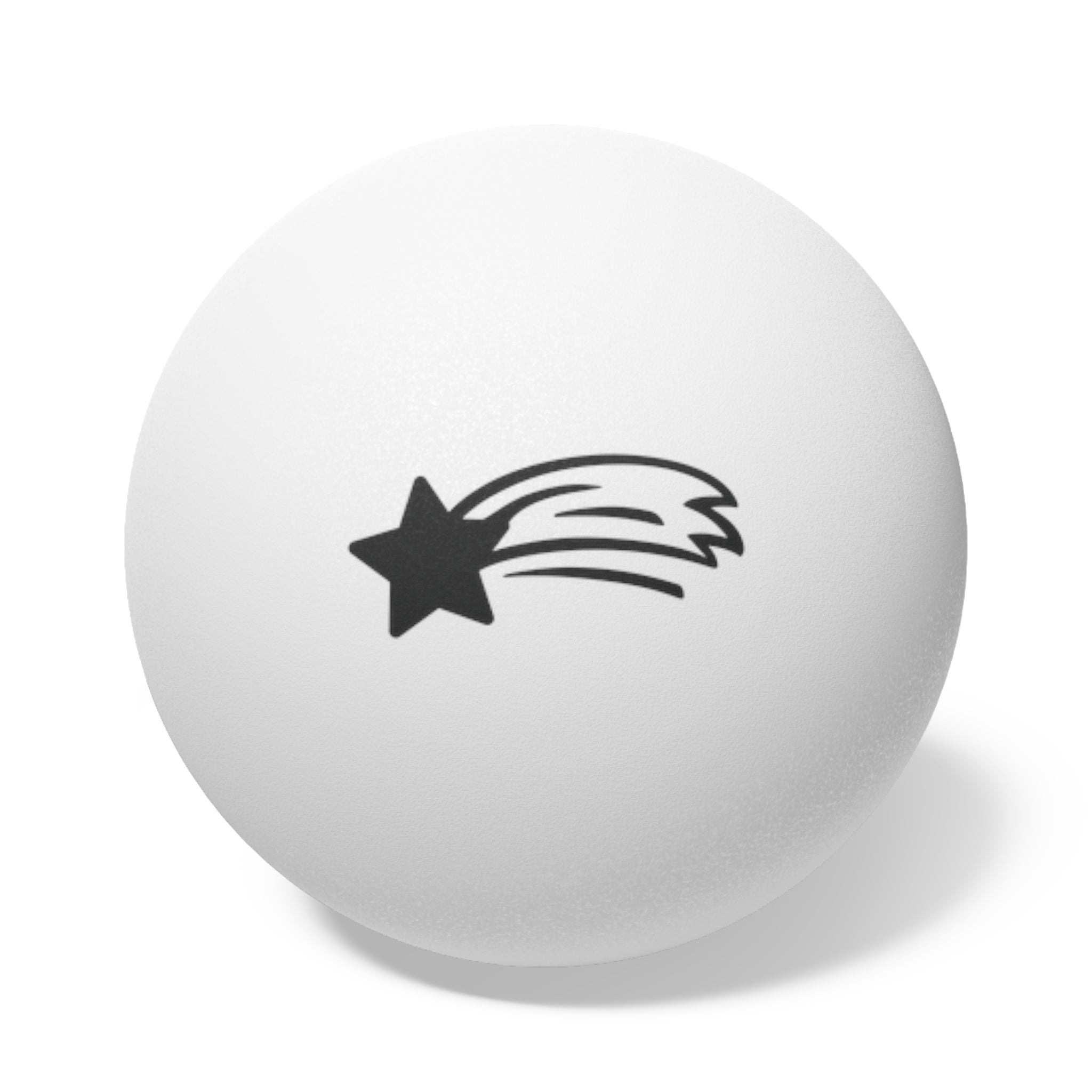 MountainStarGalaxy Ping Pong Balls (6-Pack) — Comet Logo Table Tennis Balls White 1.6" 6 pcs