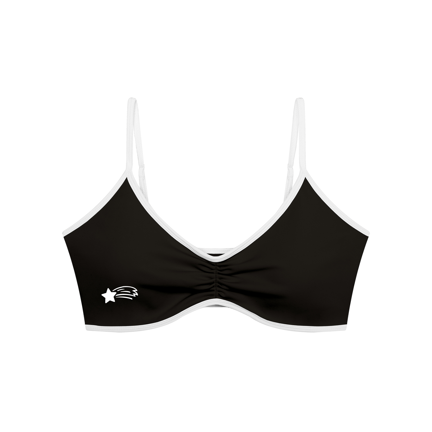 MountainStarGalaxy Women's Color Block Ruched V-Neck Sports Bra