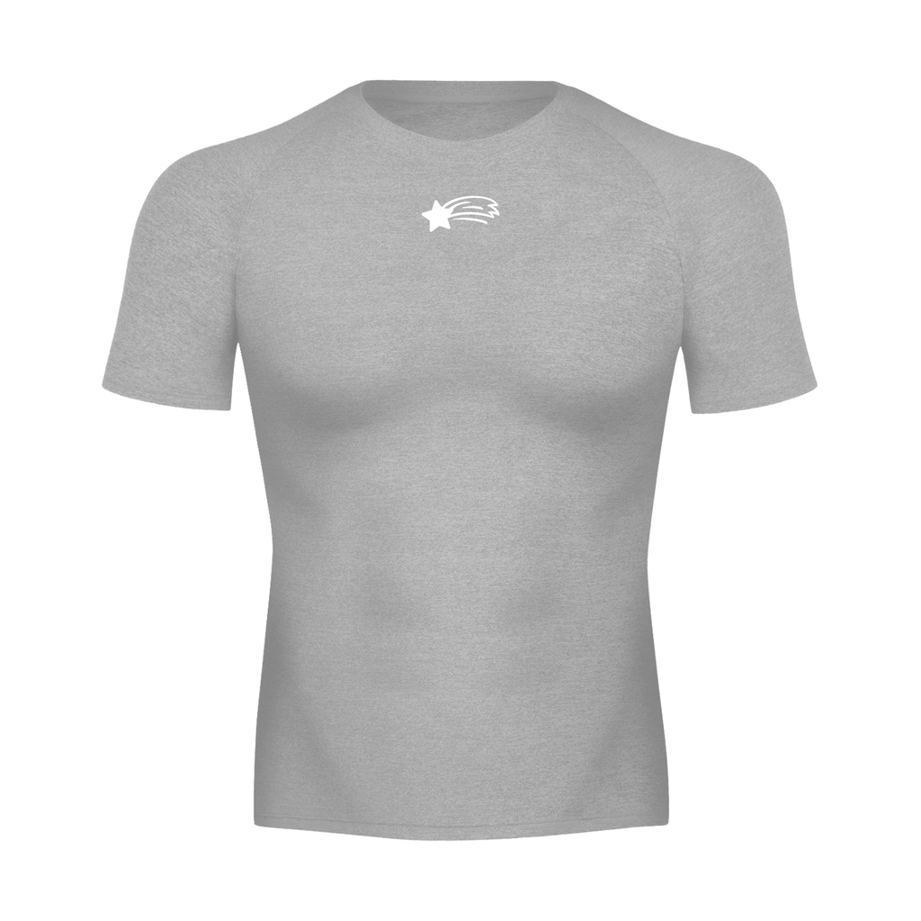 MountainStarGalaxy Men’s Performance Short Sleeve T-Shirt Flecking Gray
