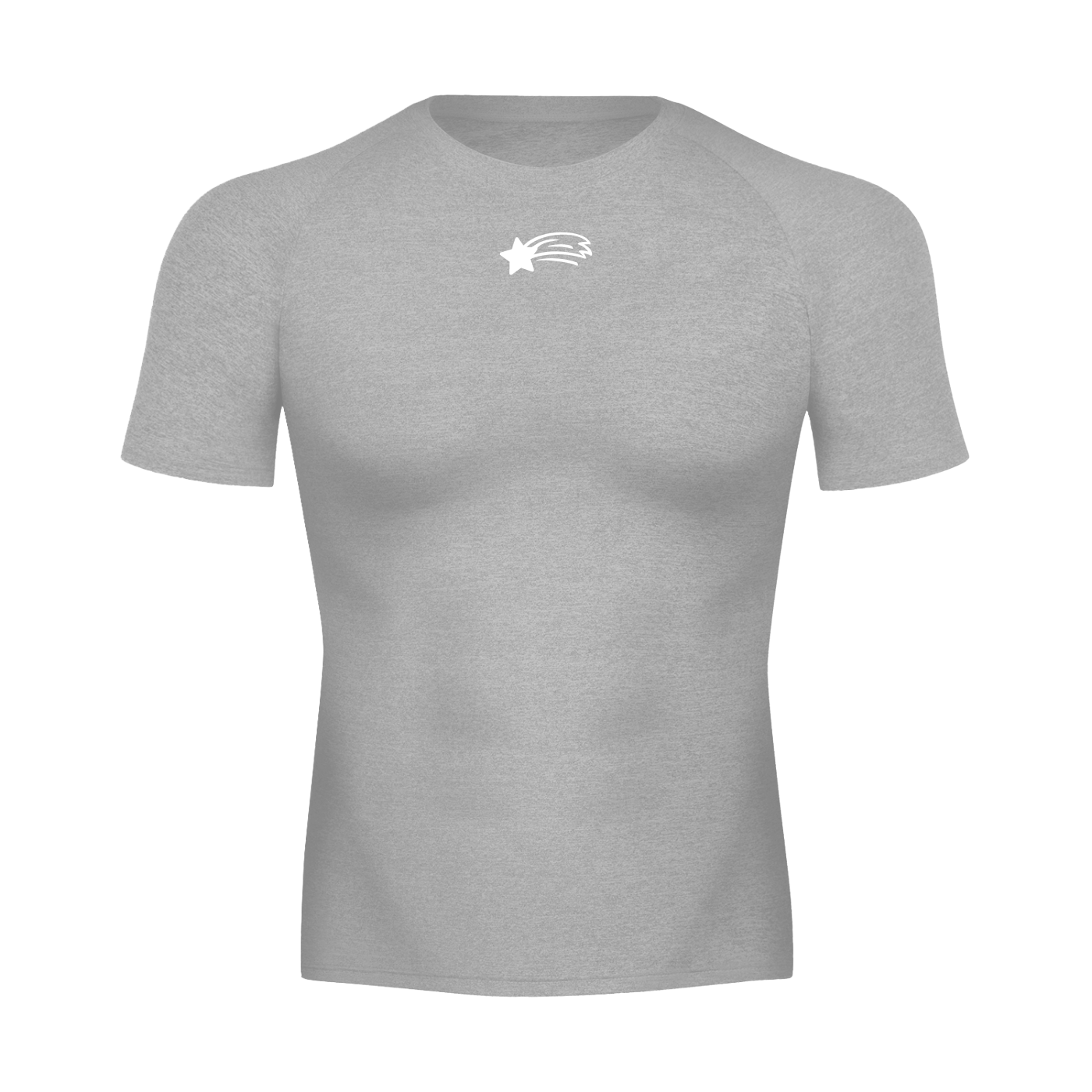 MountainStarGalaxy Men’s Performance Short Sleeve T-Shirt Flecking Gray