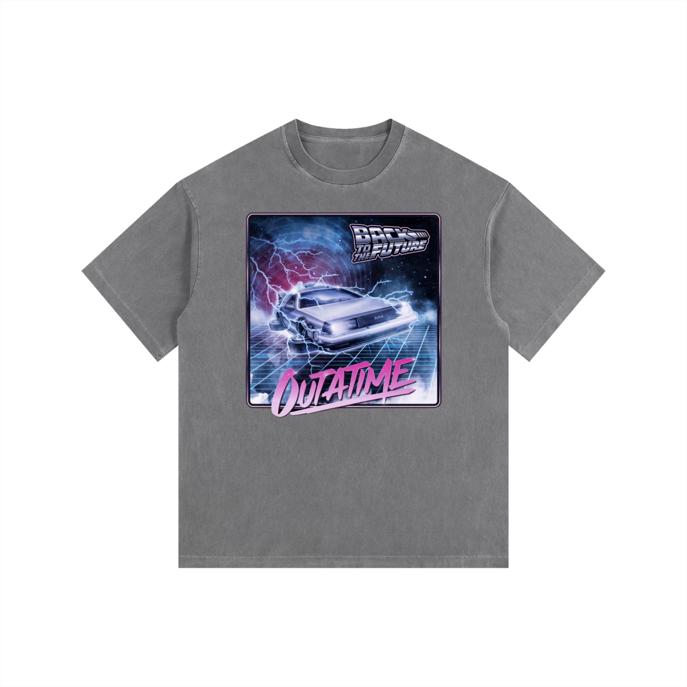 MountainStarGalaxy Unisex Vintage Washed Oversized Cotton Shirt Gray