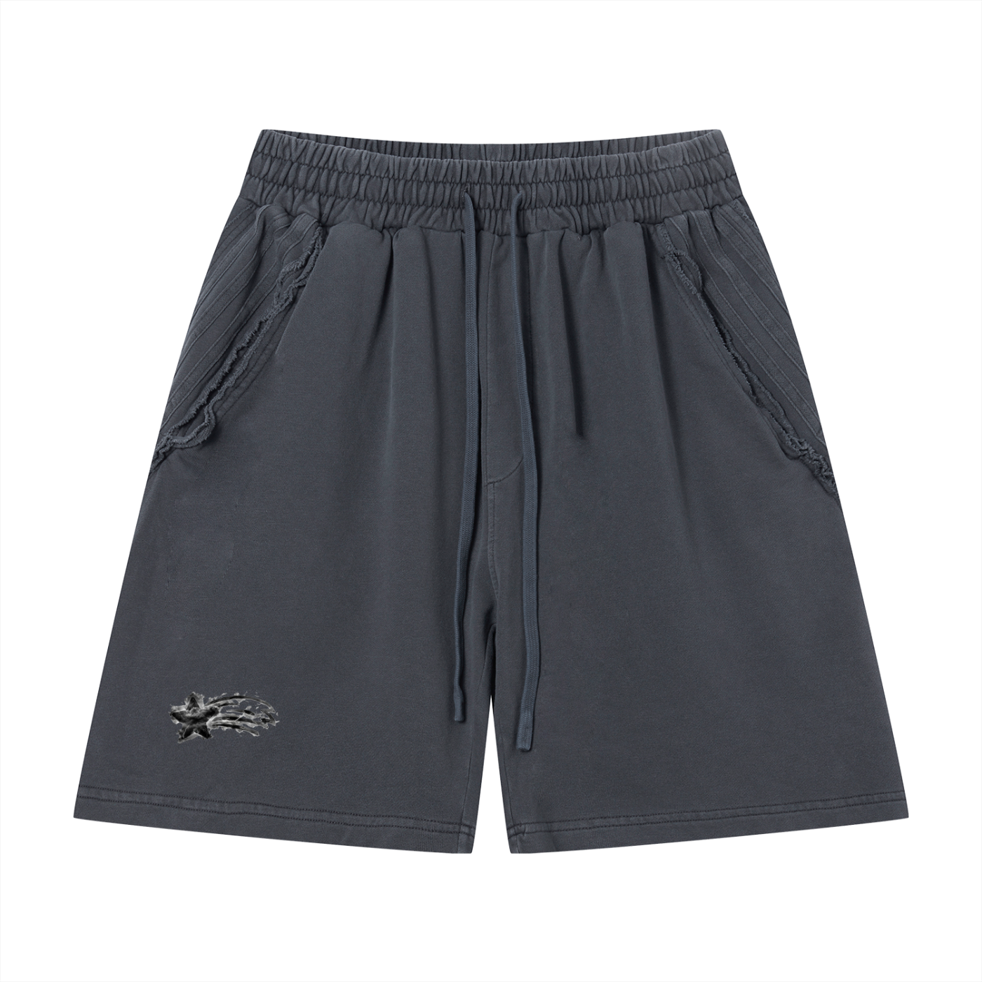 MountainStarGalaxy Vintage Wash Raw Edge Shorts