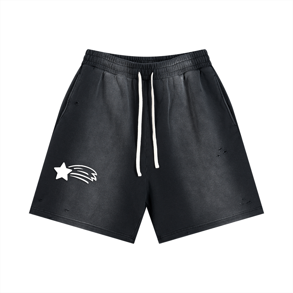 MountainStarGalaxy Sun Fade Distressed Shorts