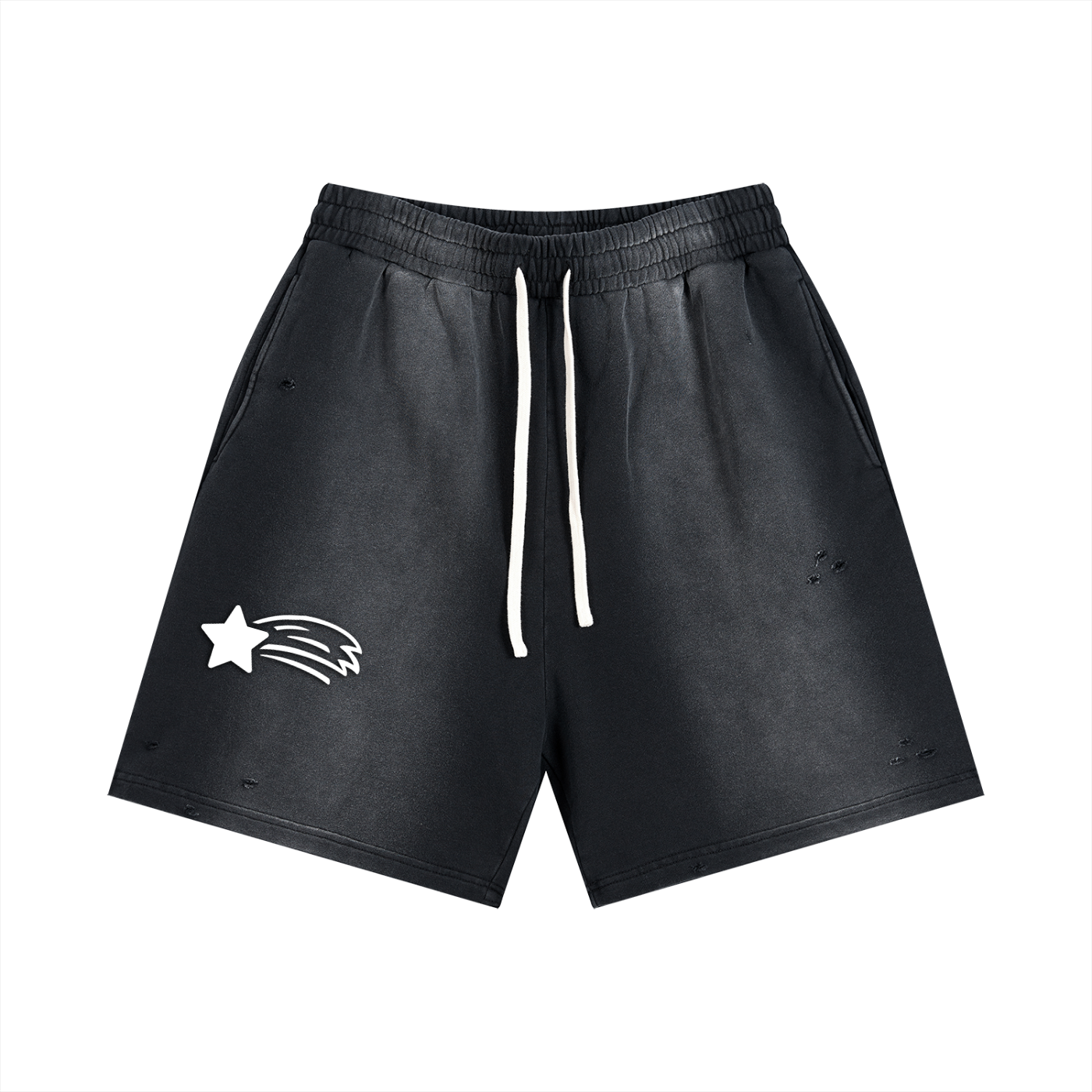 MountainStarGalaxy Sun Fade Distressed Shorts