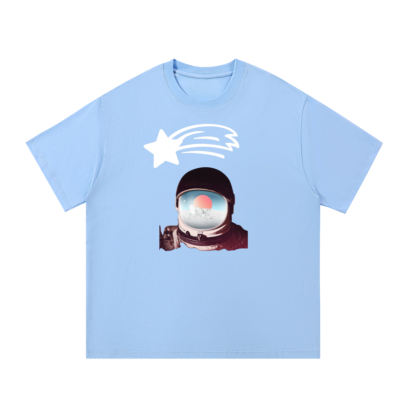 MountainStarGalaxy Unisex Essential Cotton Shirt Blue
