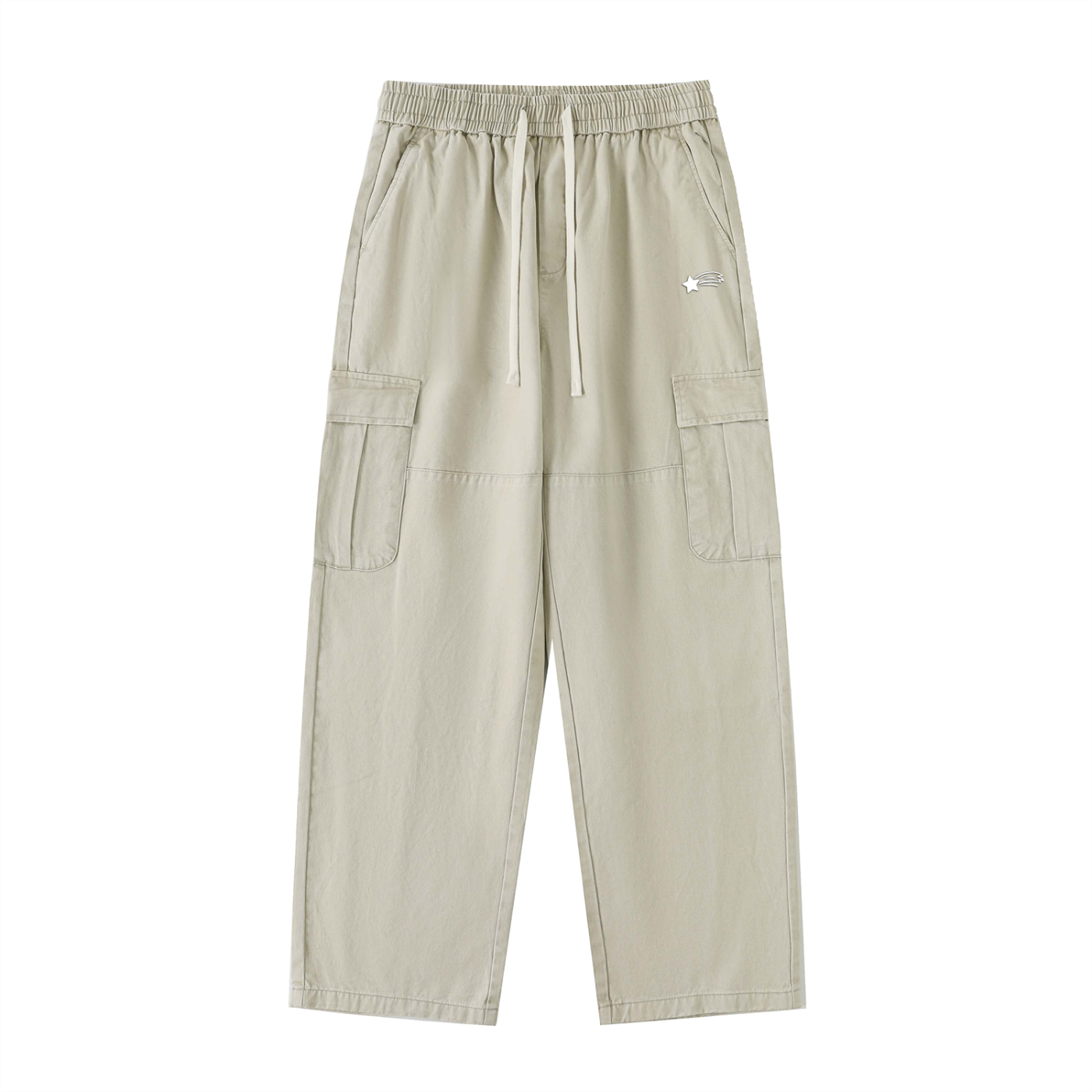 MountainStarGalaxy Men’s Drawstring Waist Straight-Leg Cargo Pants