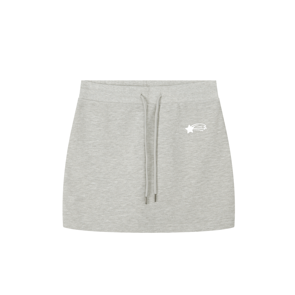 MountainStarGalaxy Women’s Essential Drawstring Skirt Flower Gray