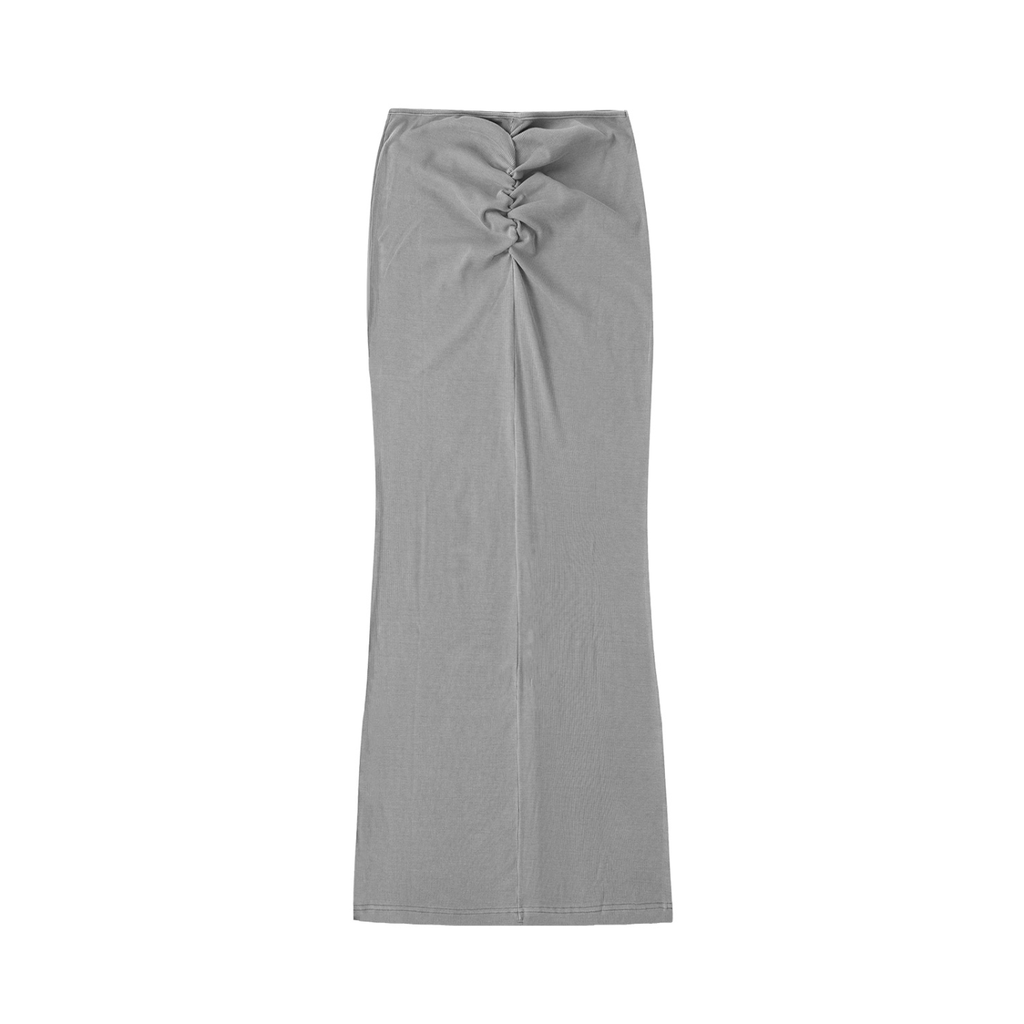 MountainStarGalaxy Women’s Dyed Washed Drawstring Maxi Skirt