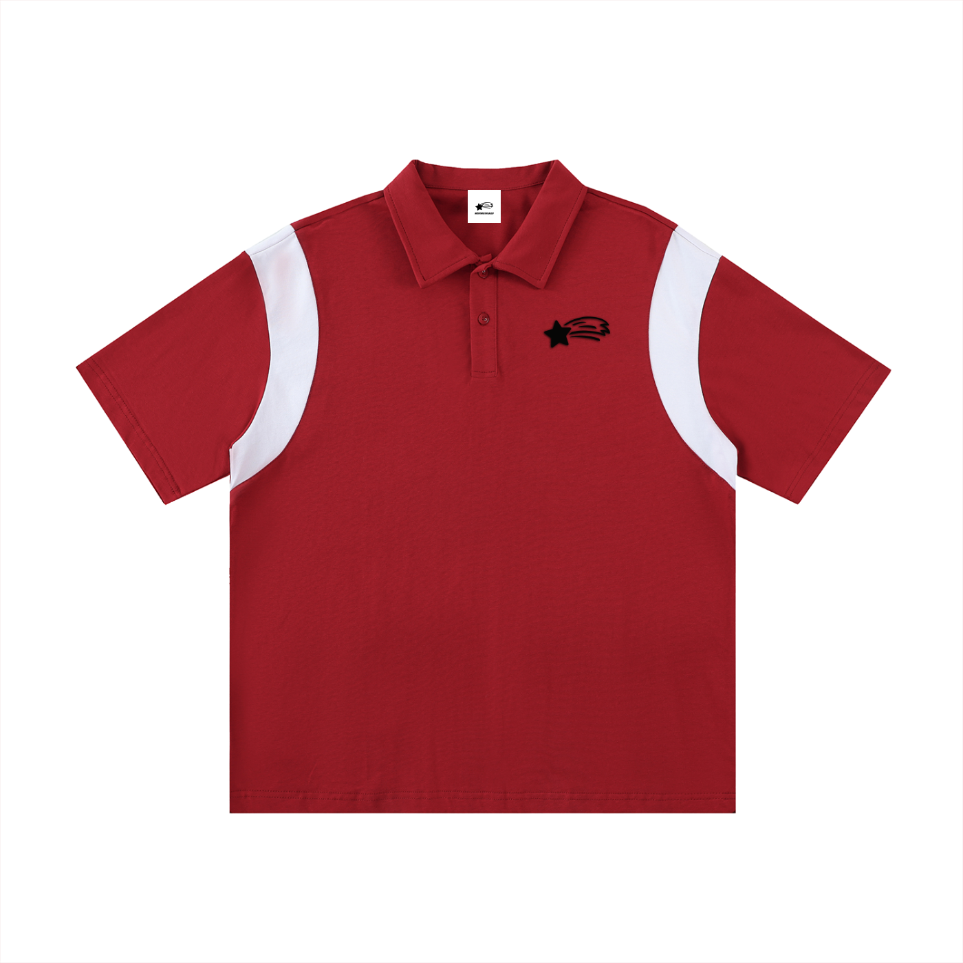 MountainStarGalaxy Unisex Cotton Contrast Panel Polo Shirt