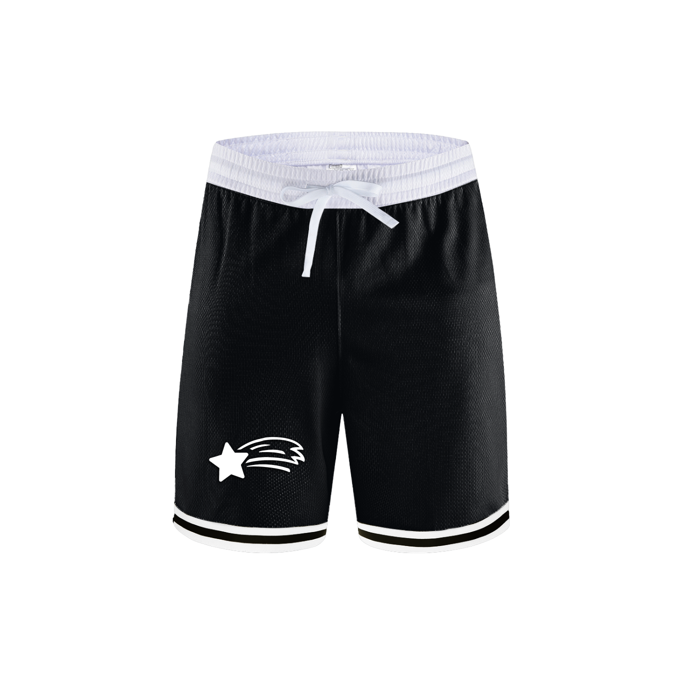 MountainStarGalaxy Men’s Classic Stripe Trim Basketball Shorts