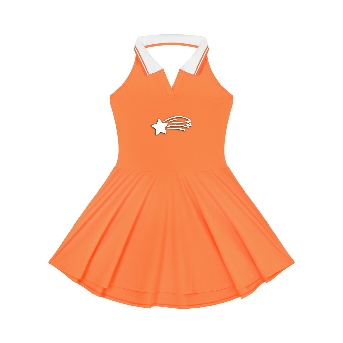 MountainStarGalaxy Women's Collared Halter A-Line Tennis Dress