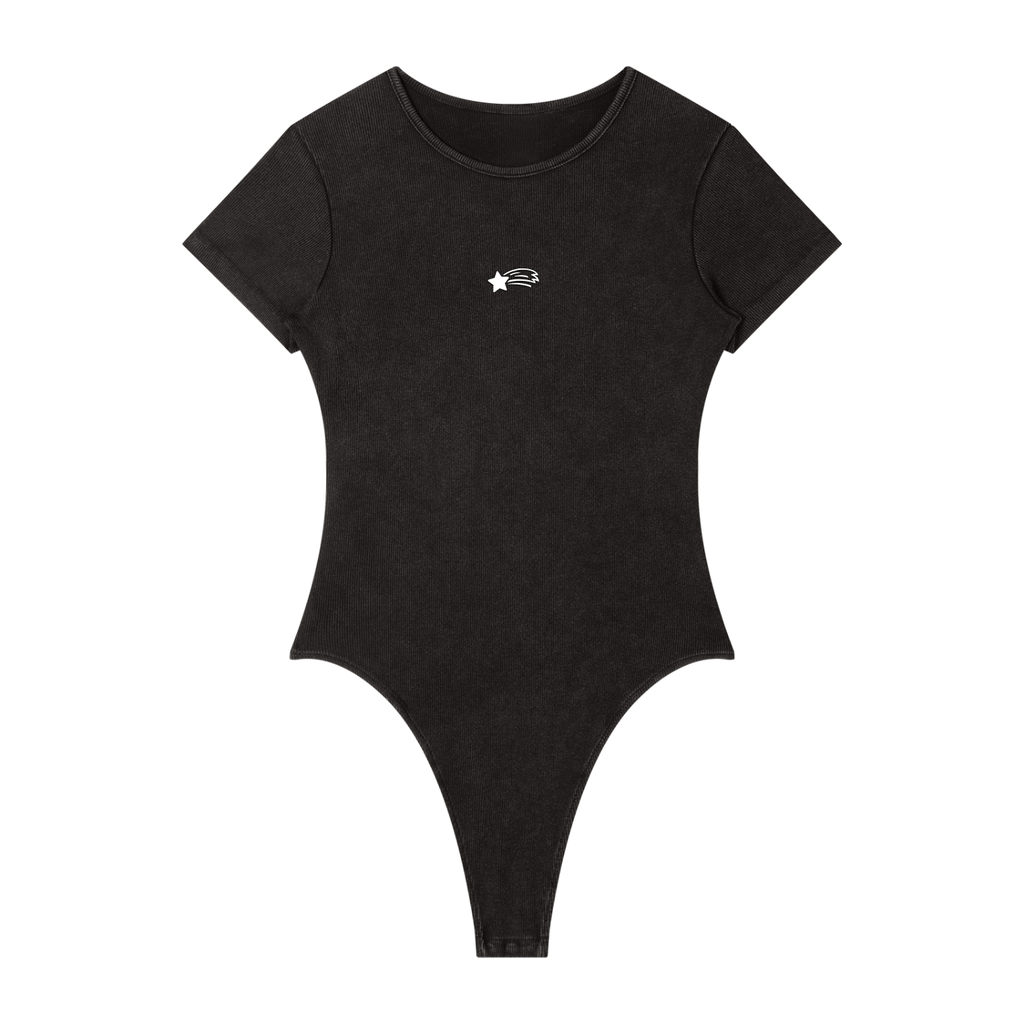 MountainStarGalaxy Women's Mineral Wash Crewneck Bodysuit