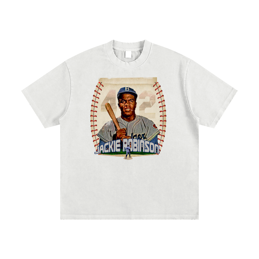 MountainStarGalaxy Unisex Heavyweight Vintage Washed Frayed Shirt White