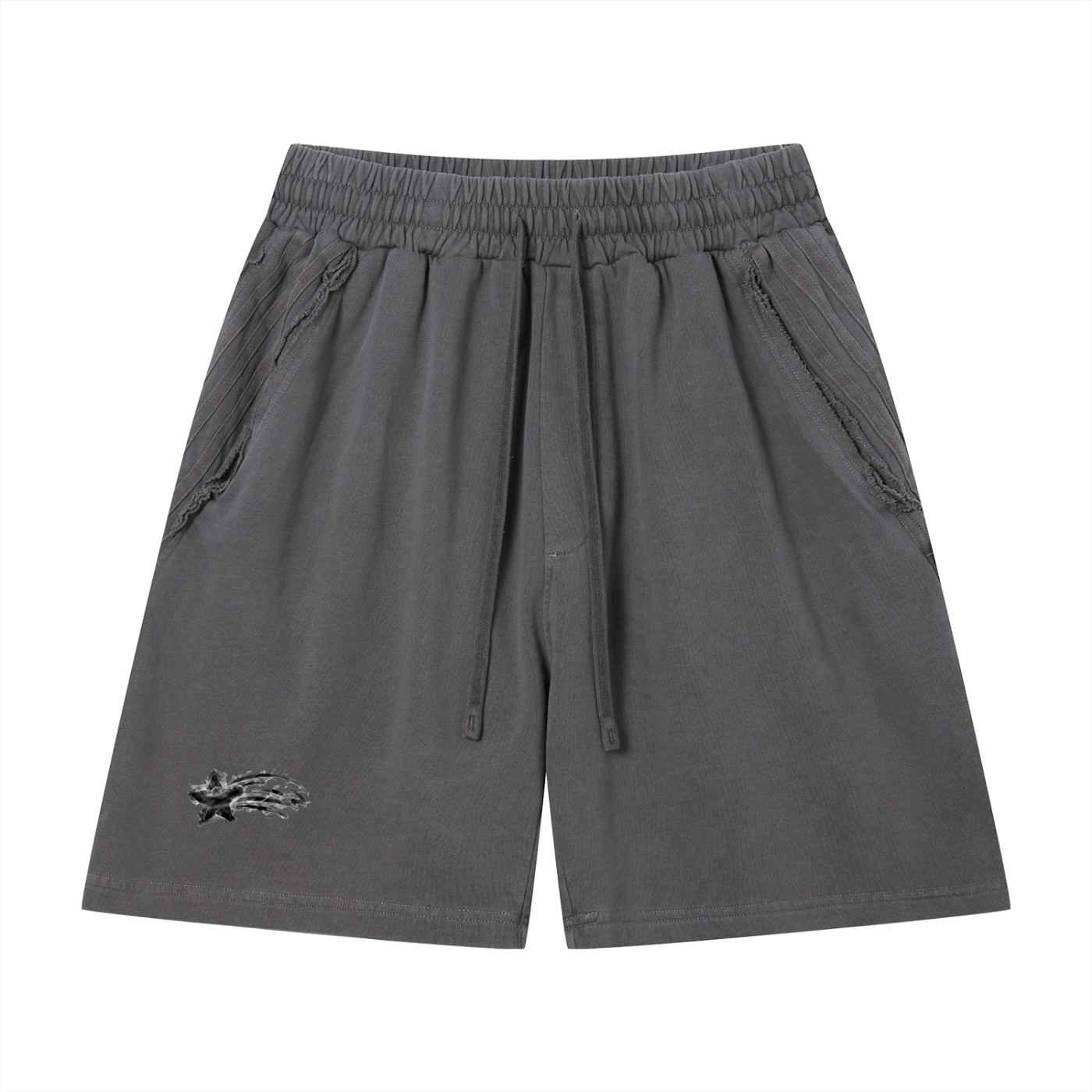 MountainStarGalaxy Vintage Wash Raw Edge Shorts
