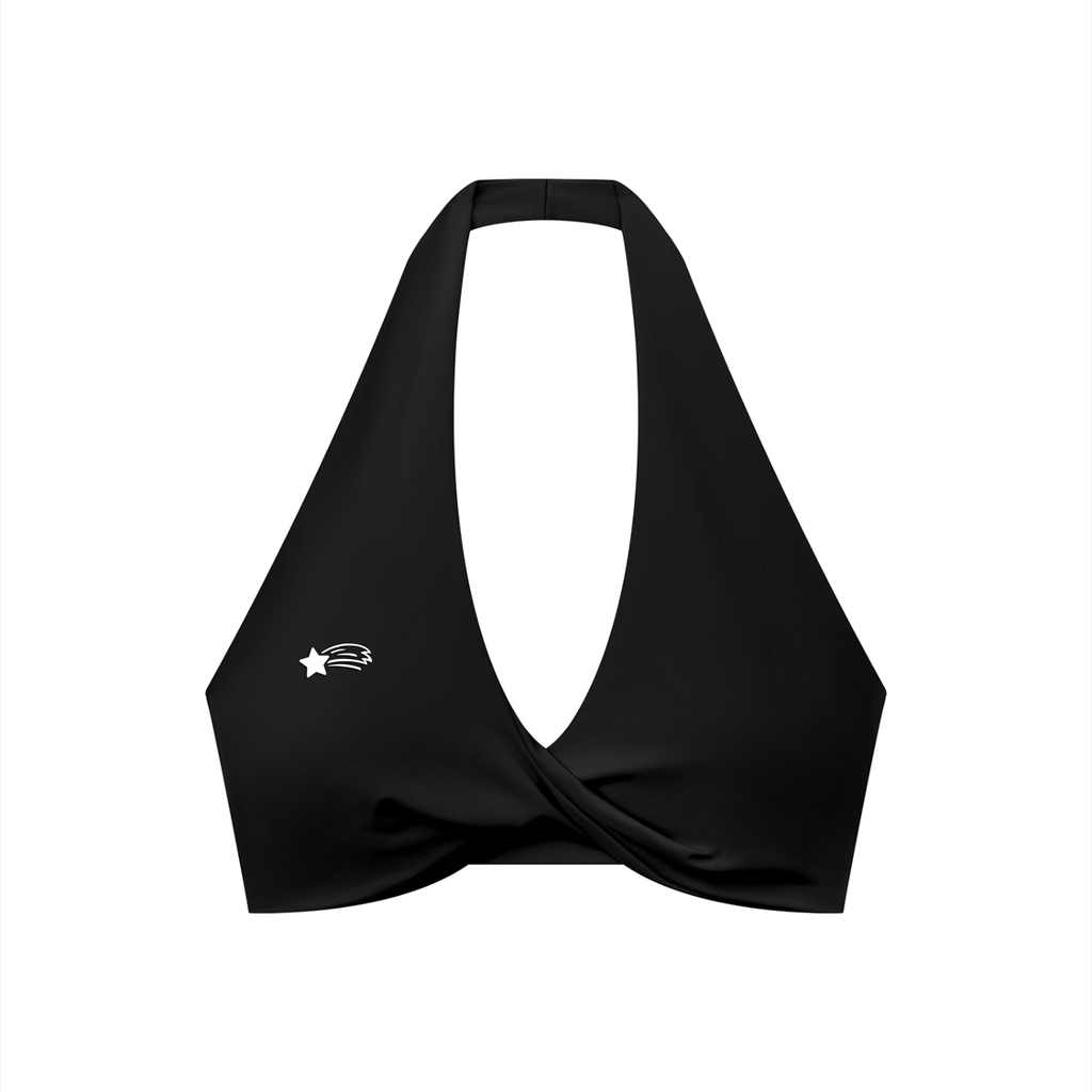 MounyainStarGalaxy Women's Pleated Halter Sports Bra