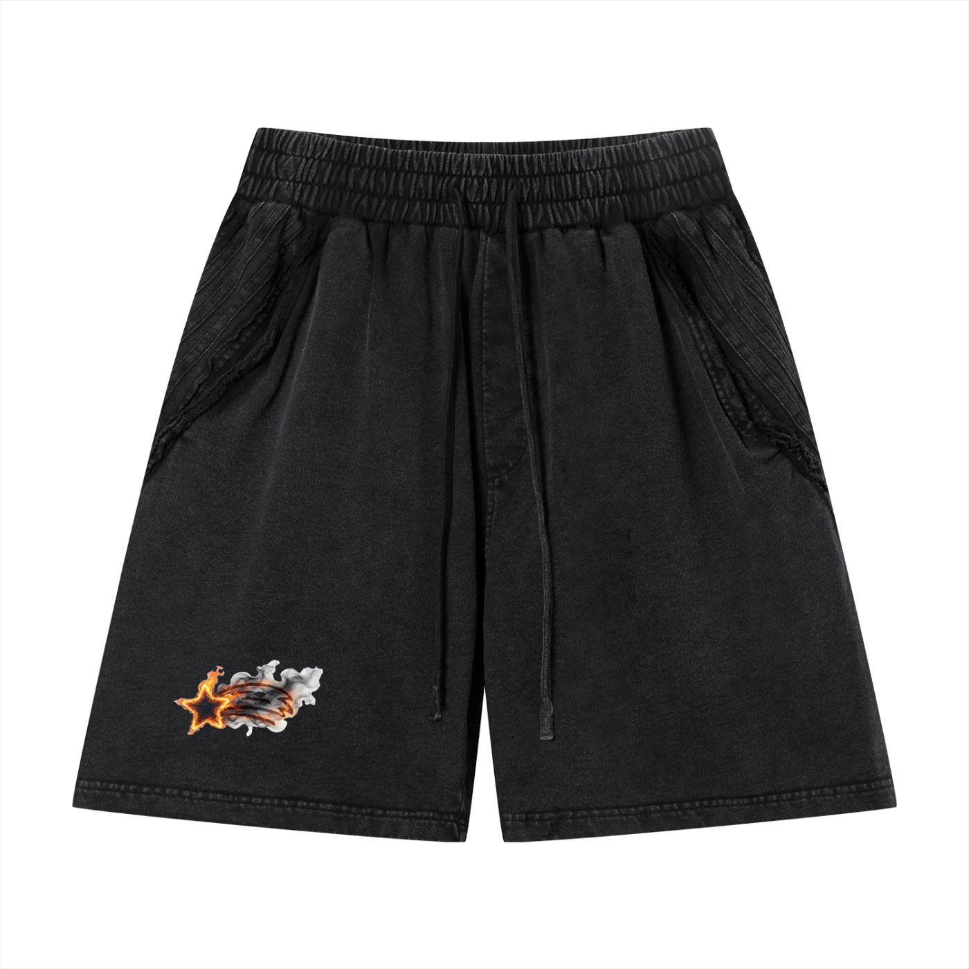 MountainStarGalaxy Vintage Wash Raw Edge Shorts