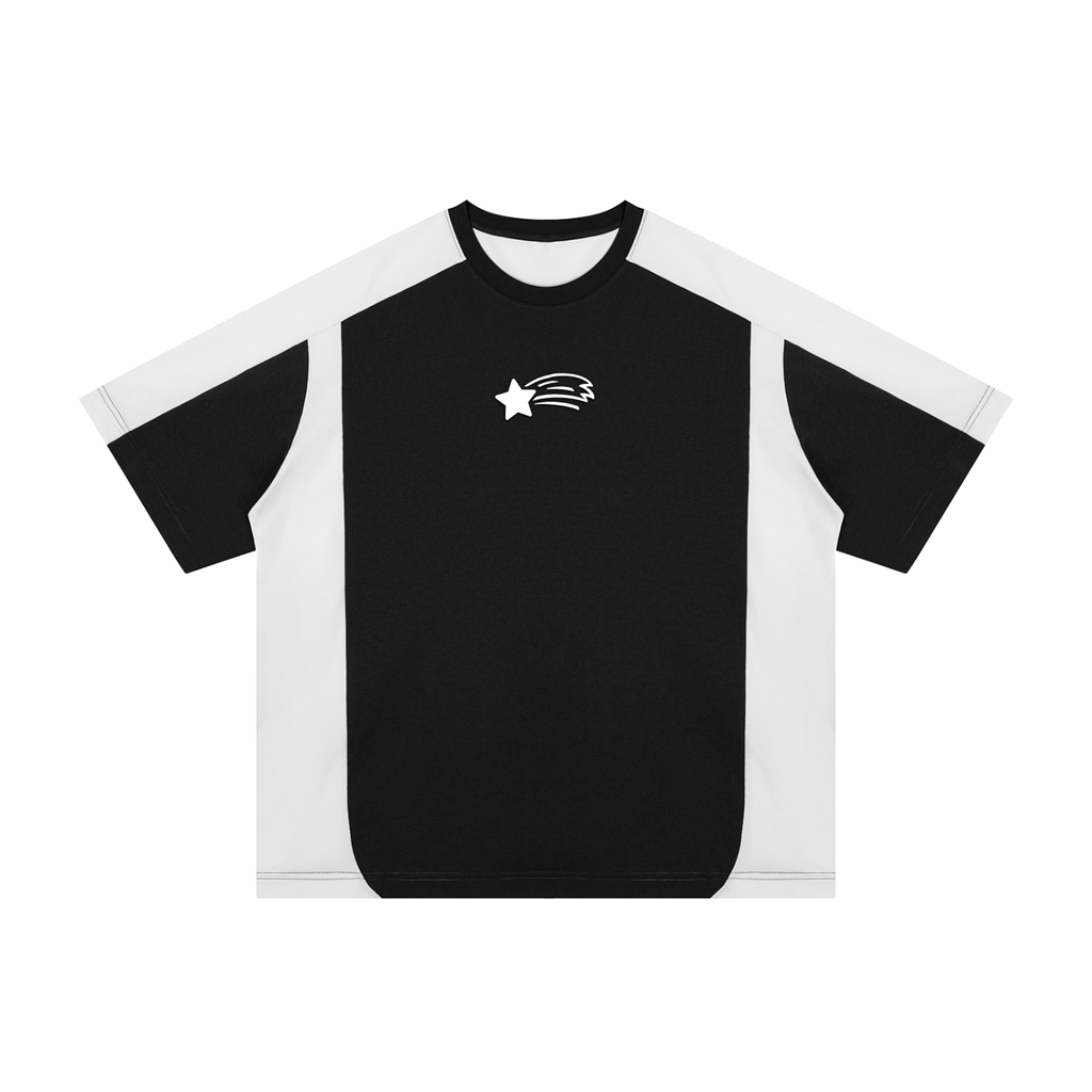 MountainStarGalaxy Color Block Loose T-Shirt