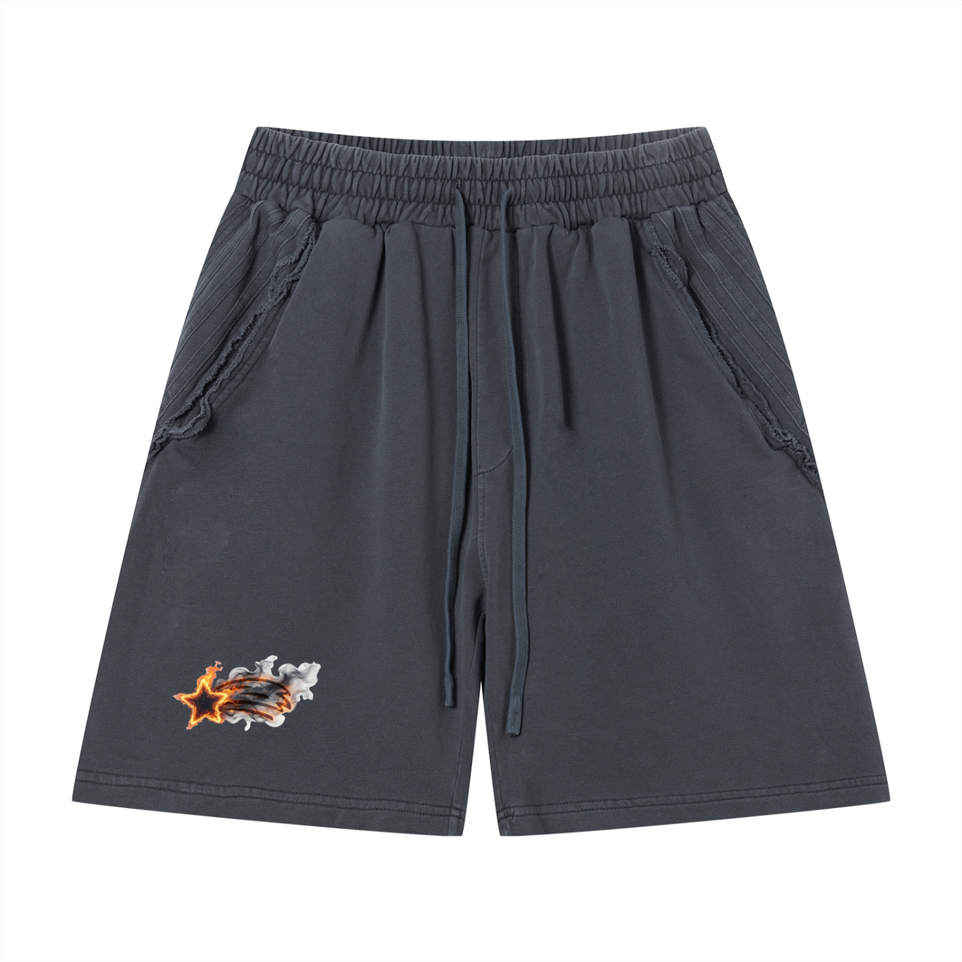 MountainStarGalaxy Vintage Wash Raw Edge Shorts