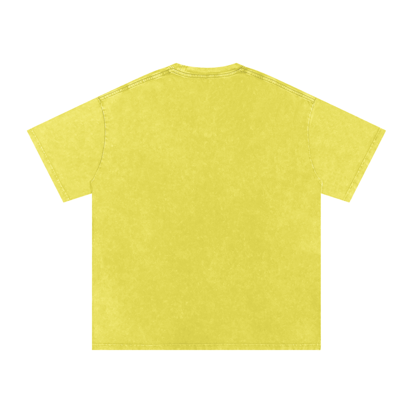 MountainStarGalaxy Unisex Snow Washed Oversized Cotton T-Shirt Olive Yellow