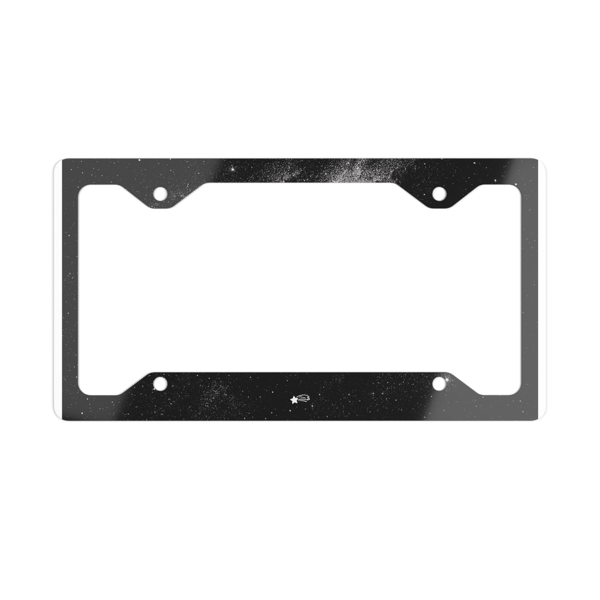 MountainStarGalaxy Stainless Metal License Plate Frame — Sleek Space Design