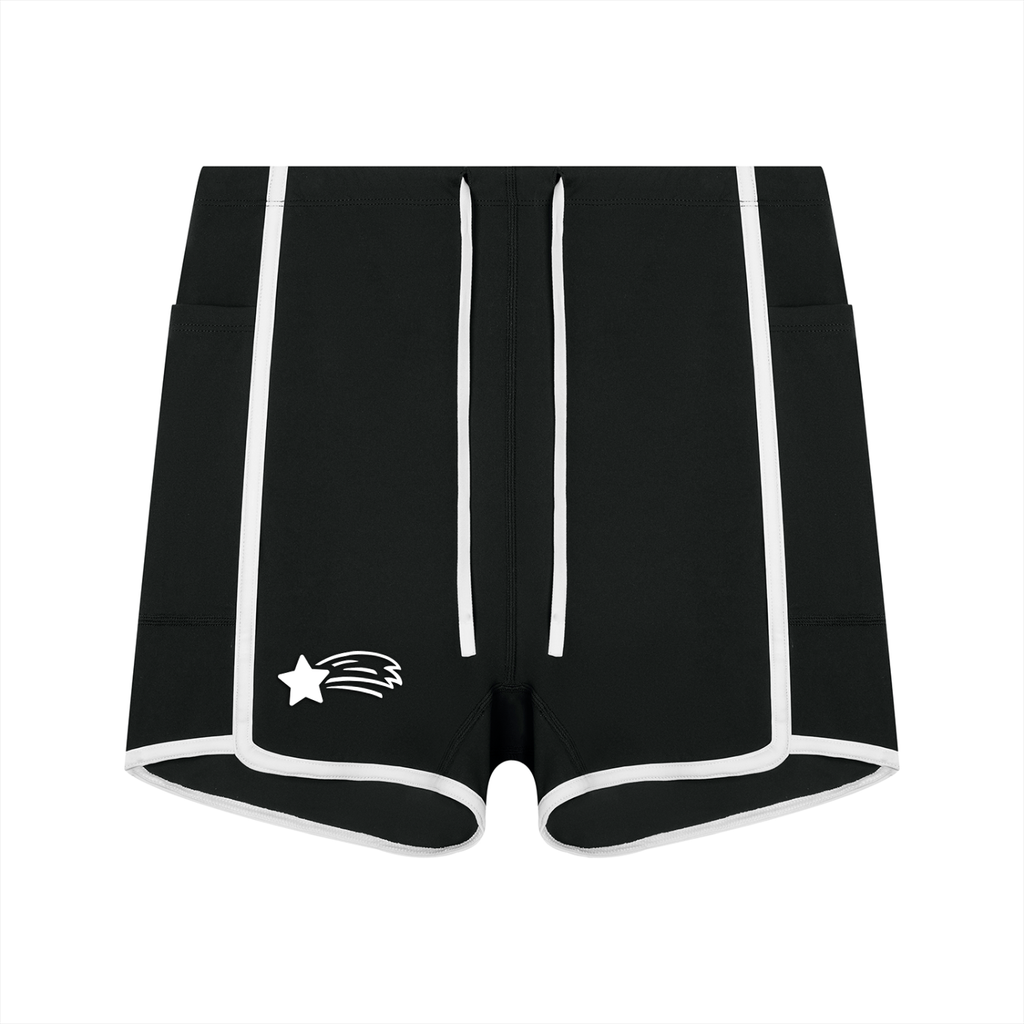 MountainStarGalaxy Women's High Rise Color Block Yoga Shorts