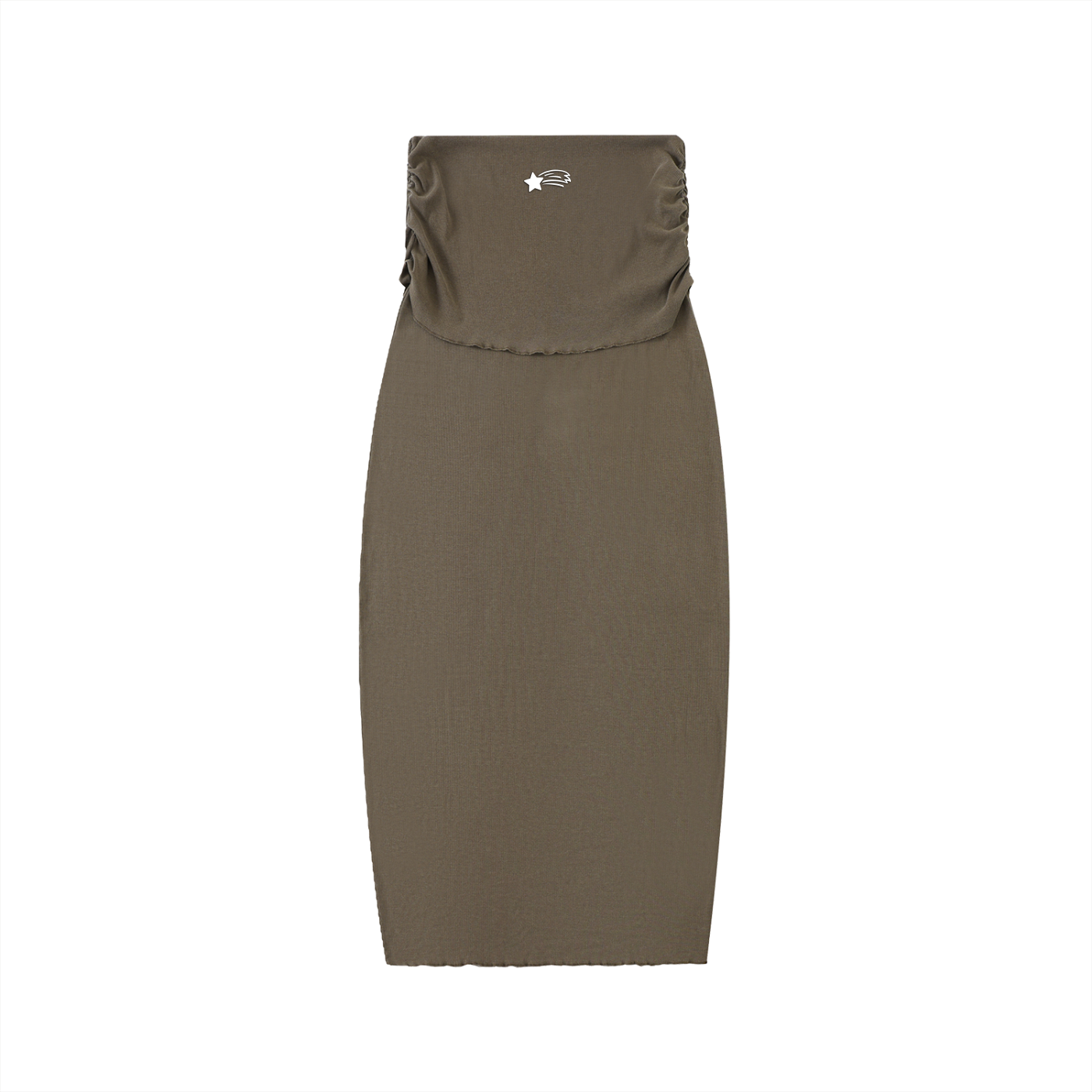 MountainStarGalaxy Women’s Dyed Washed Straight Hip-Hugging Slim Maxi Skirt