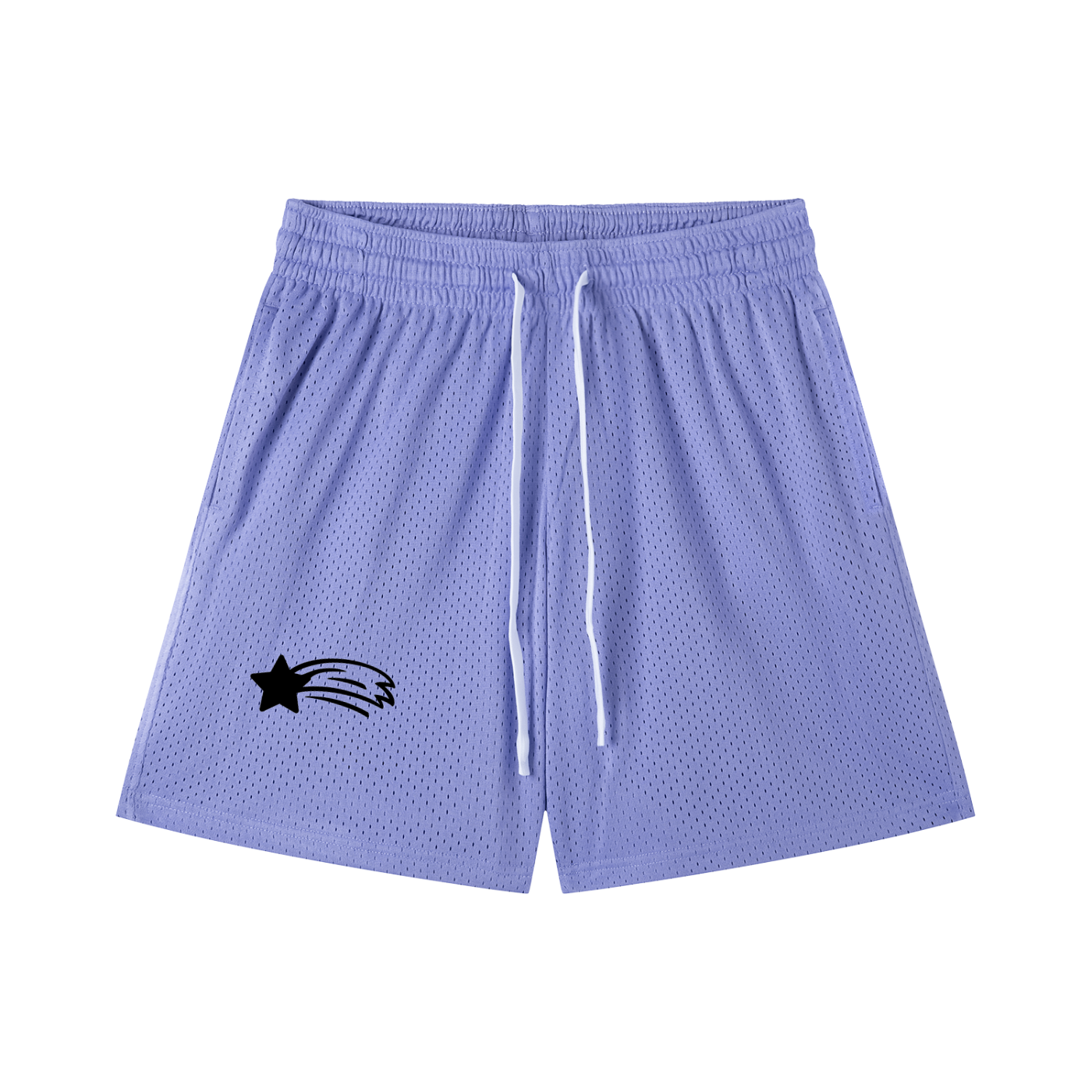 MountainStarGalaxy Unisex Mesh Drawstring Shorts Purple