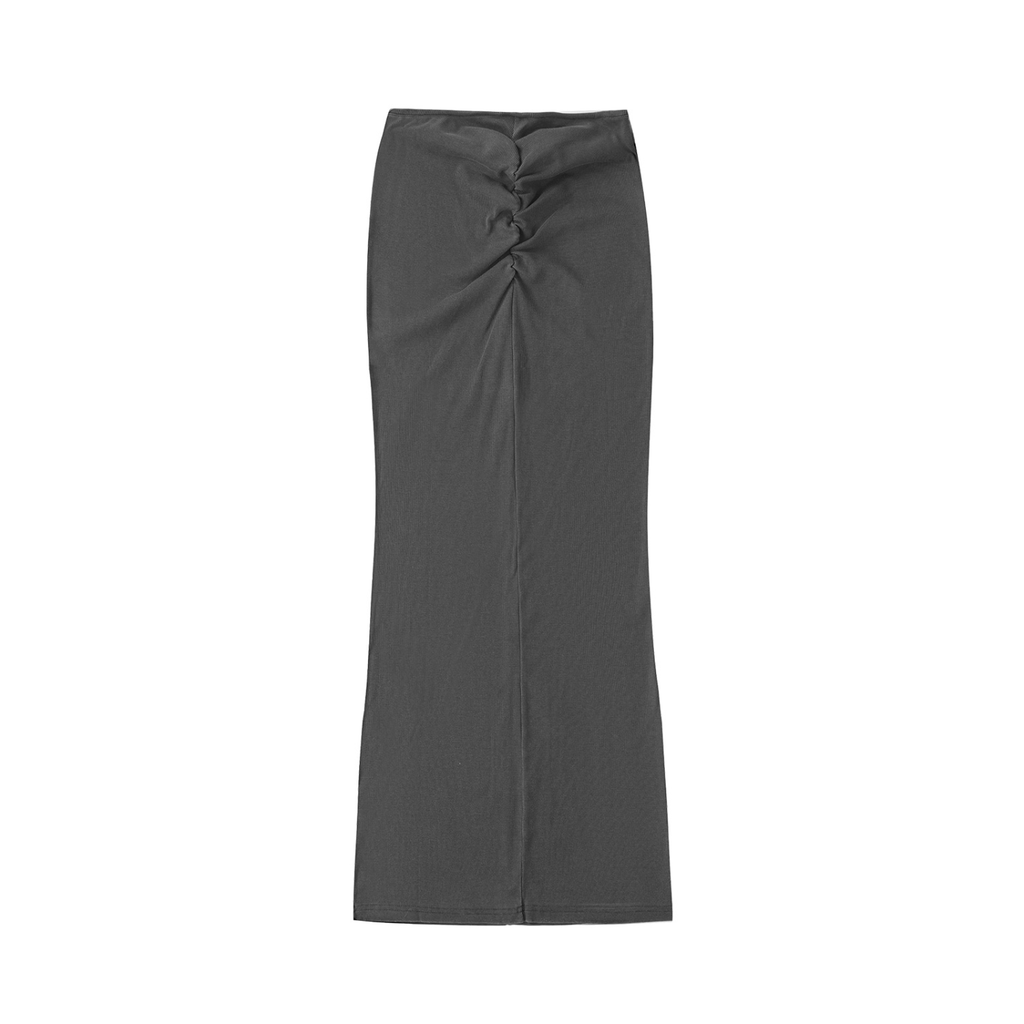 MountainStarGalaxy Women’s Dyed Washed Drawstring Maxi Skirt