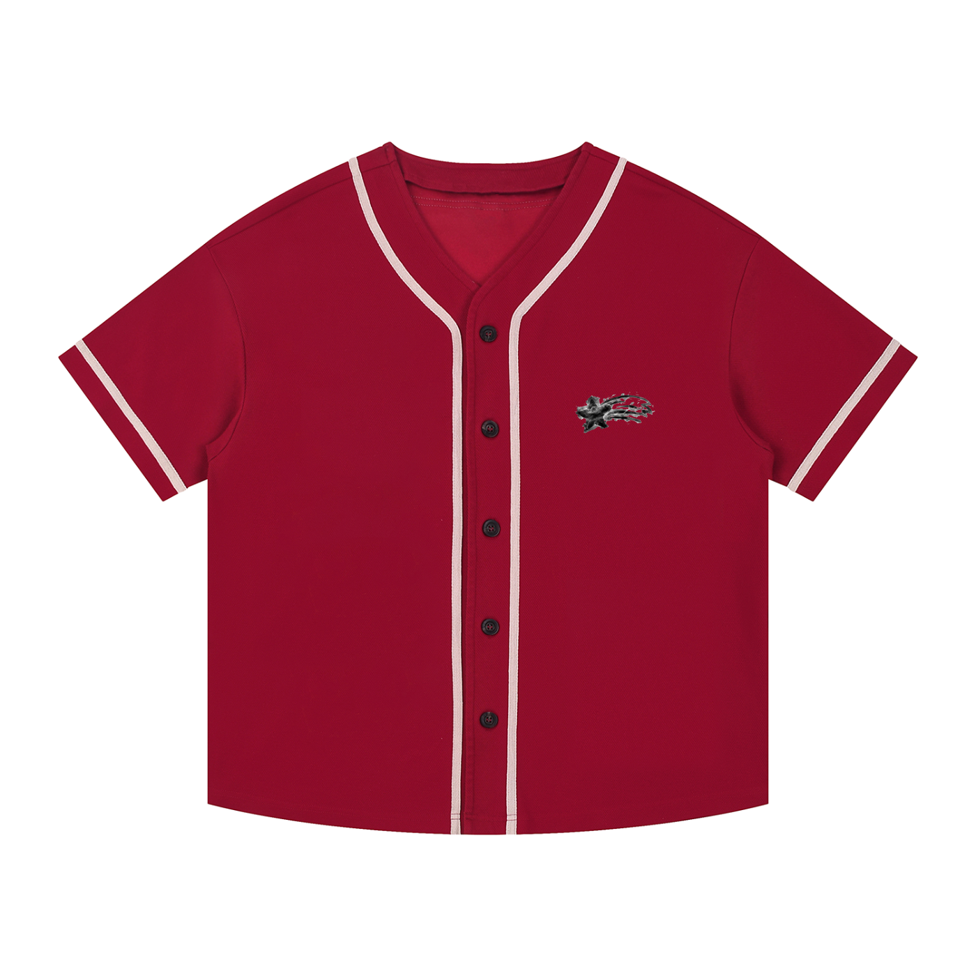 MountainStarGalaxy Contrast Piped Button-Up Jersey