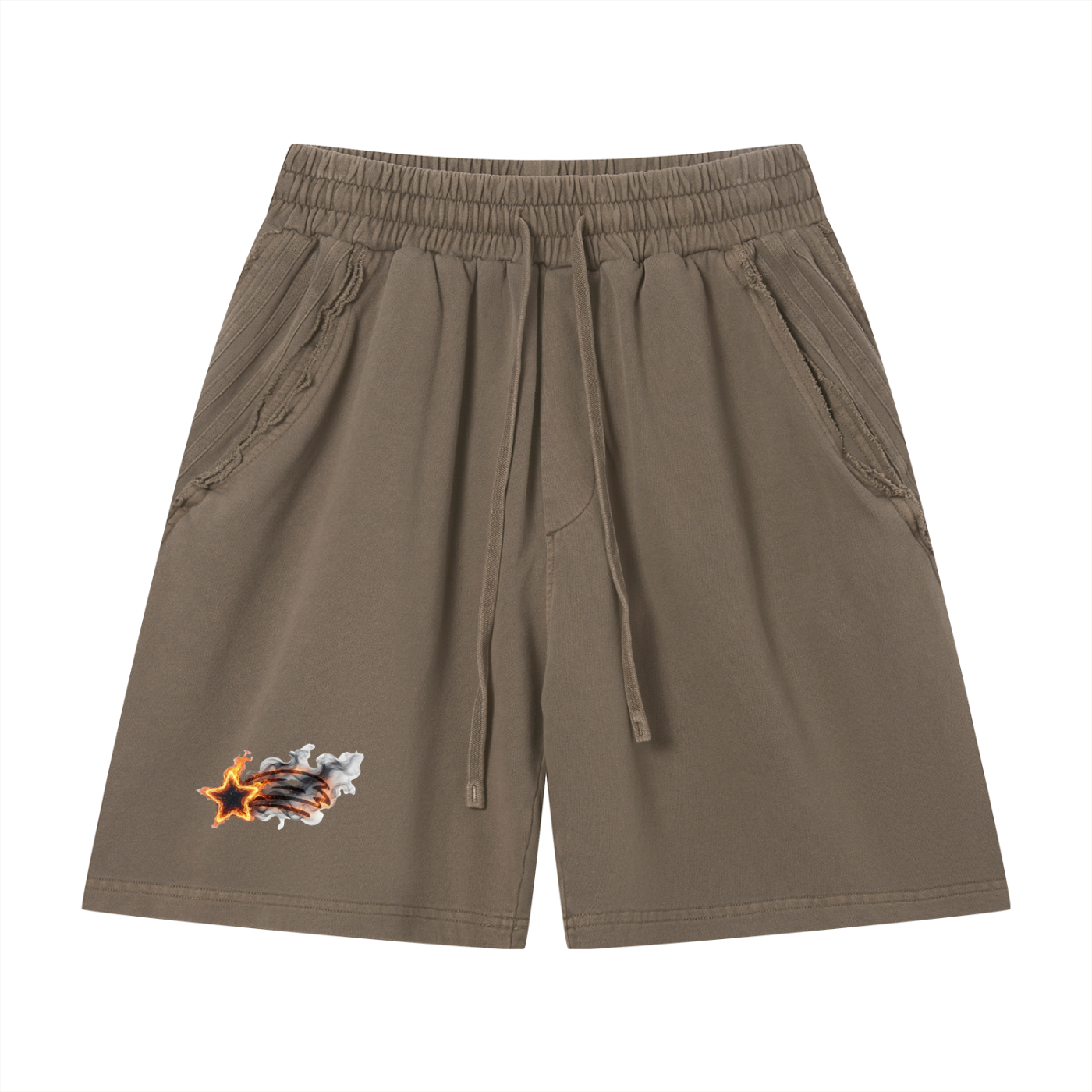 MountainStarGalaxy Vintage Wash Raw Edge Shorts