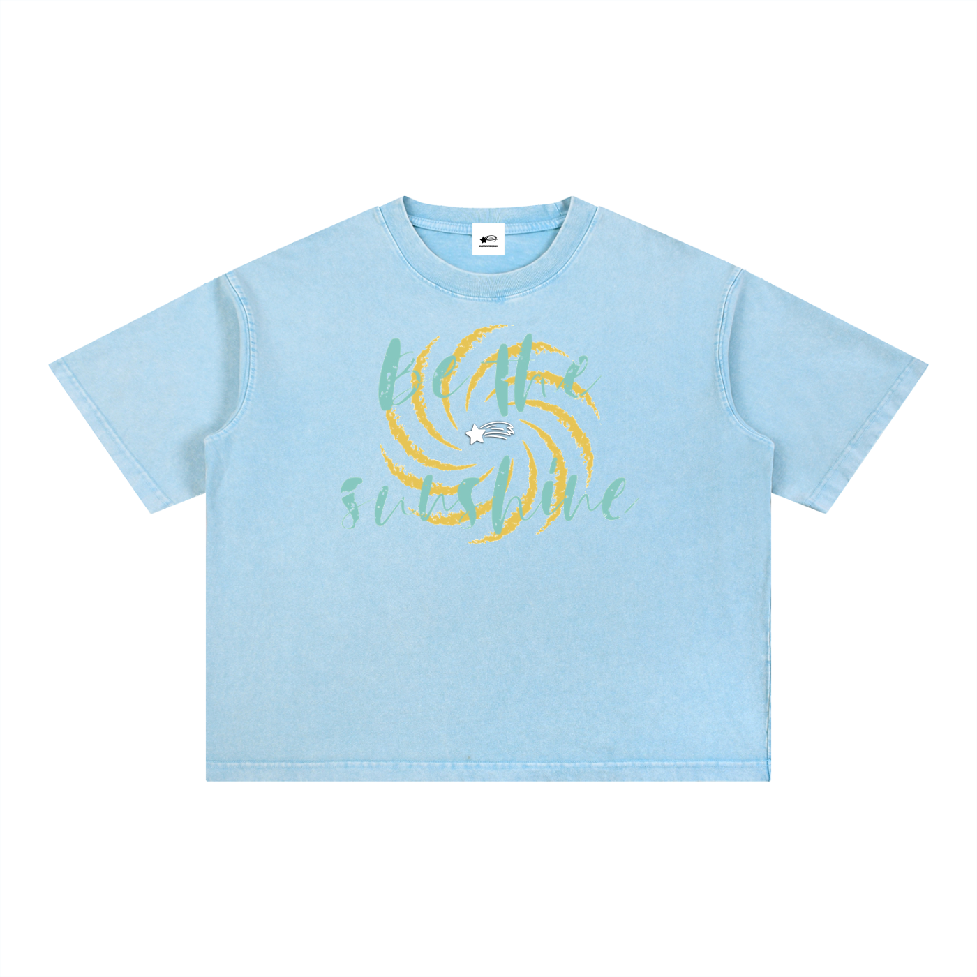 MountainStarGalaxy Unisex Mineral Wash Boxy Cotton T-Shirt