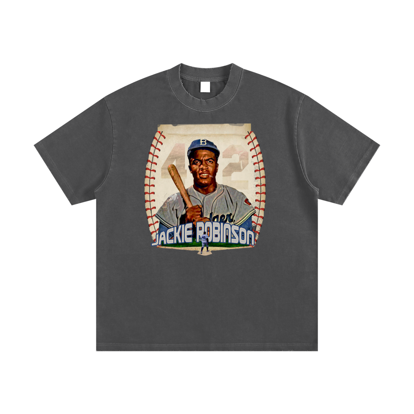 MountainStarGalaxy Unisex Heavyweight Vintage Washed Frayed Shirt Dark Gray