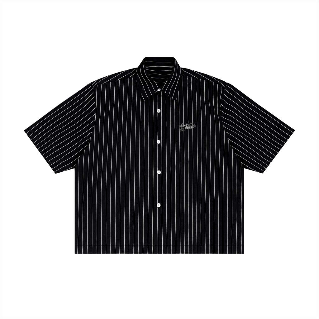 MountainStarGalaxy Unisex Striped Boxy Button-Up Shirt