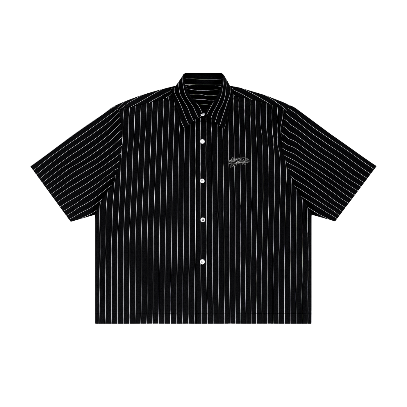MountainStarGalaxy Unisex Striped Boxy Button-Up Shirt