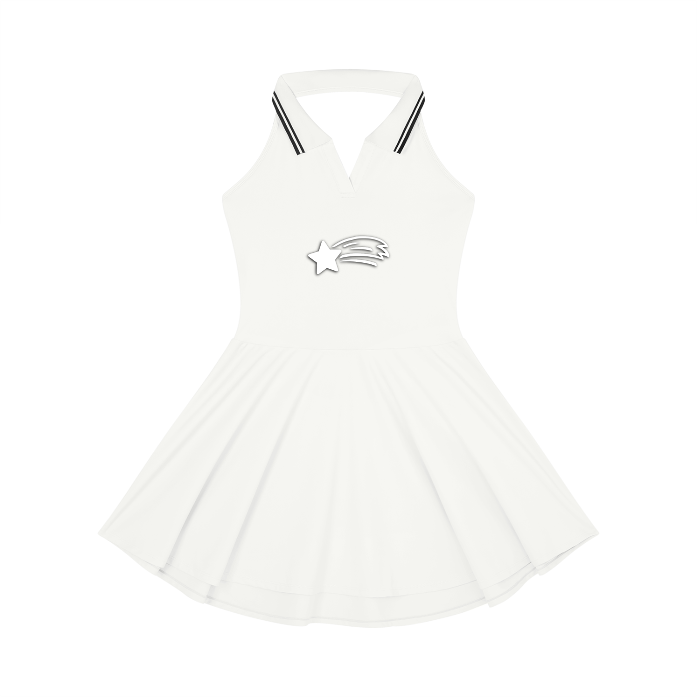 MountainStarGalaxy Women's Collared Halter A-Line Tennis Dress