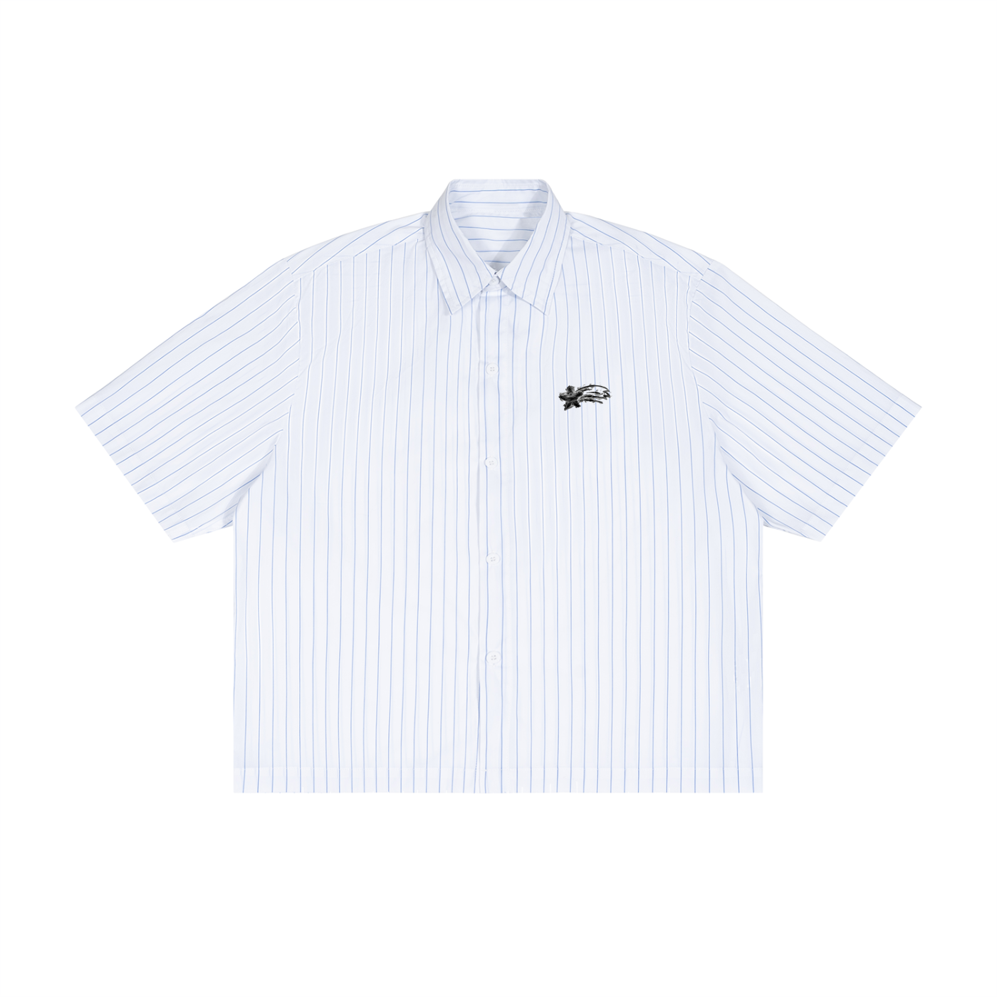 MountainStarGalaxy Unisex Striped Boxy Button-Up Shirt