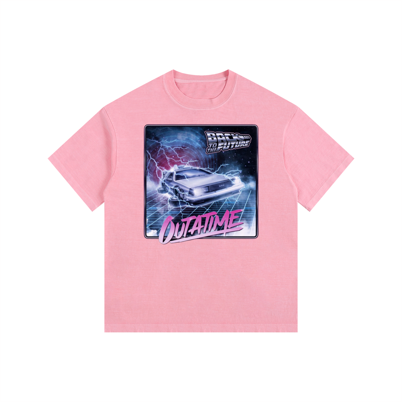 MountainStarGalaxy Unisex Vintage Washed Oversized Cotton Shirt Pink