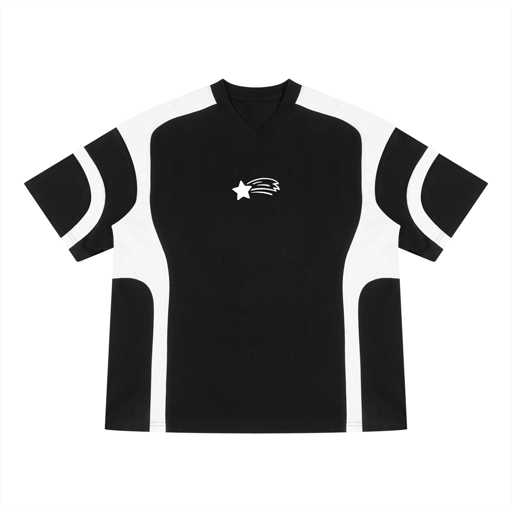 MountainStarGalaxy Unisex Color Block V-Neck T-Shirt