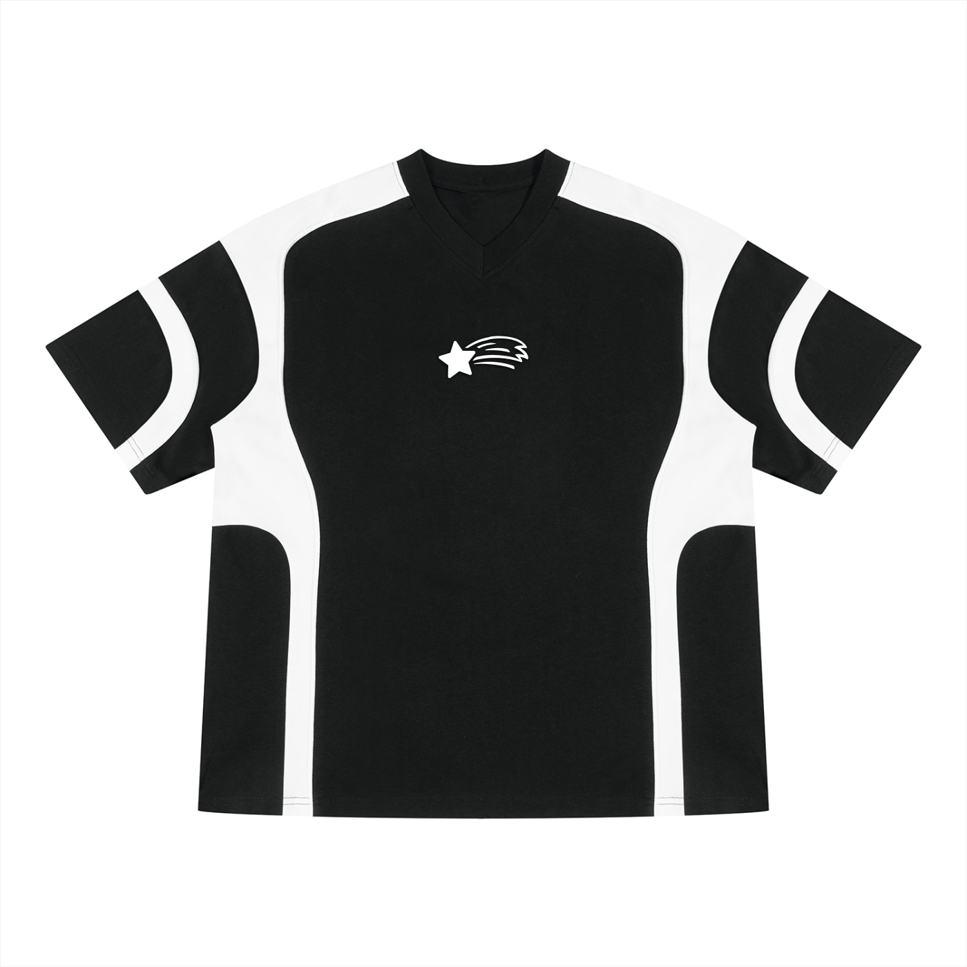 MountainStarGalaxy Unisex Color Block V-Neck T-Shirt