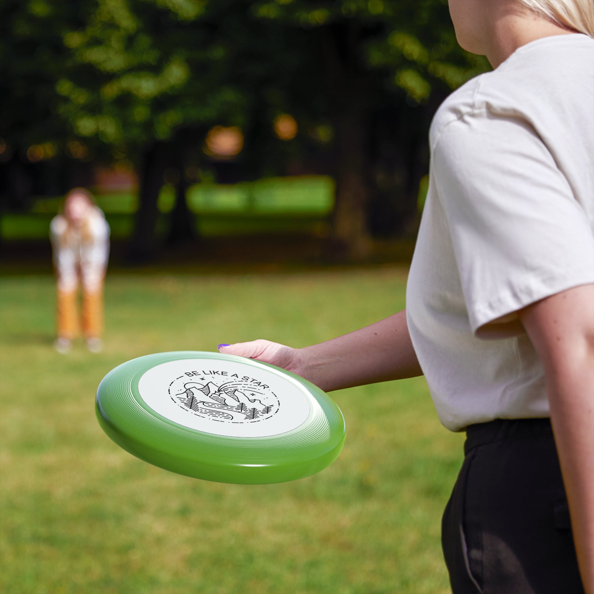 MountainStarGalaxy Frisbee — 'Be Like A Star' Throw Disc Green 10.9"