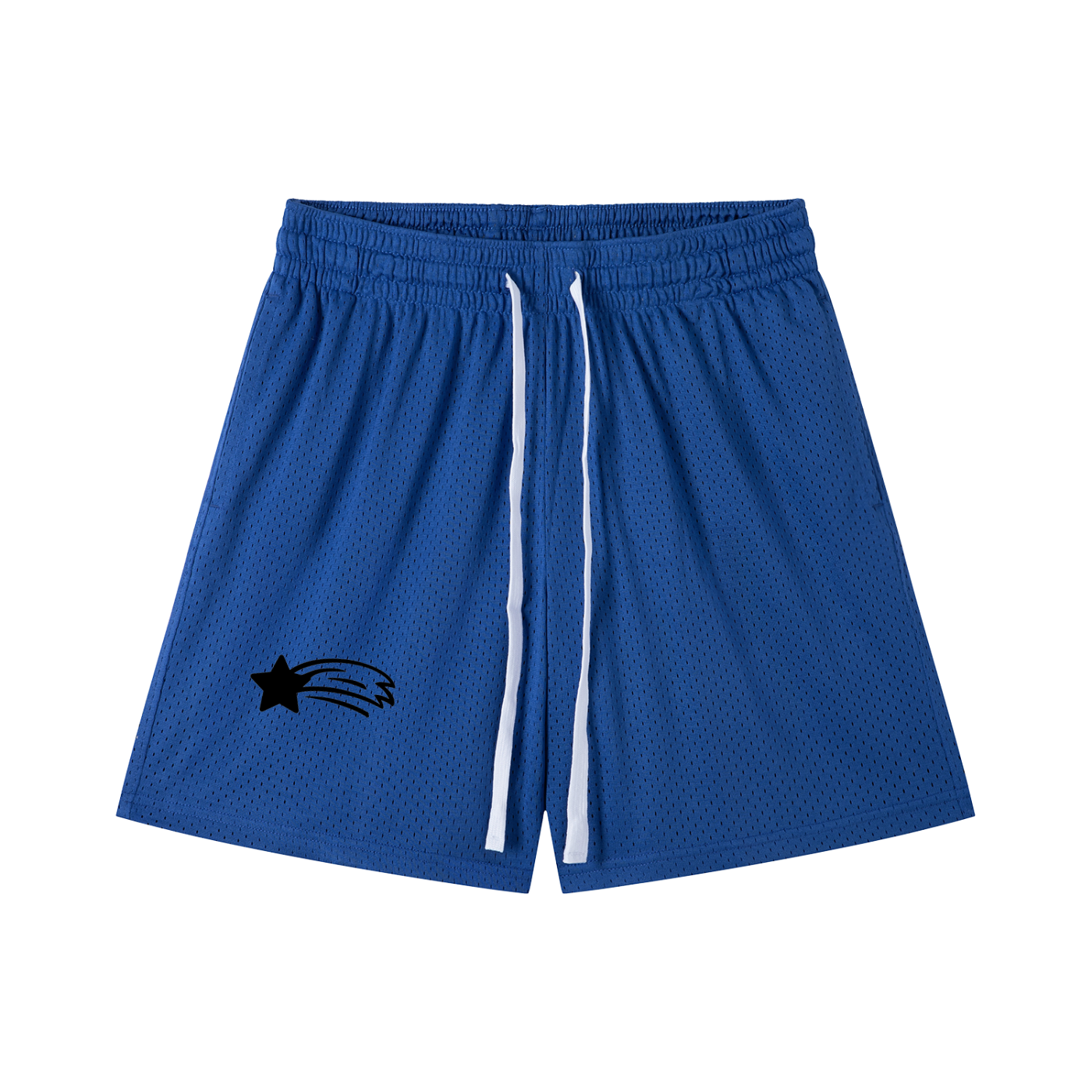 MountainStarGalaxy Unisex Mesh Drawstring Shorts Colorful Blue