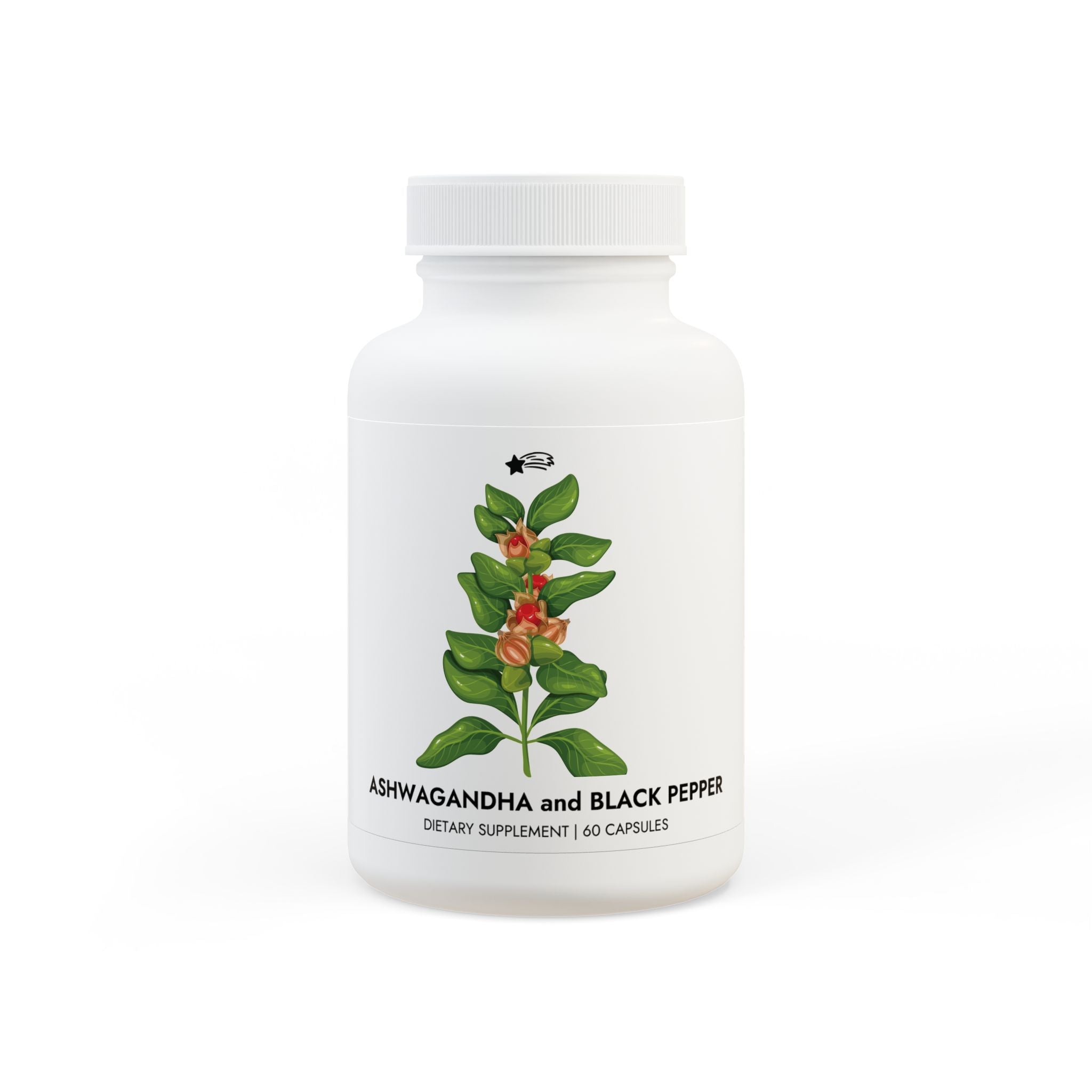MountainStarGalaxy Ashwagandha and Black Pepper Supplement (60 capsules)