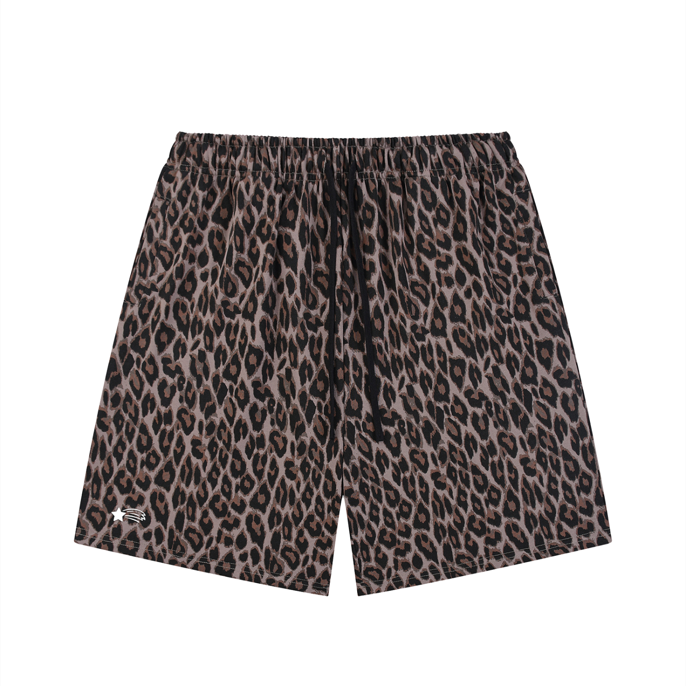 MountainStarGalaxy Unisex Heavyweight Leopard Drawstring Shorts