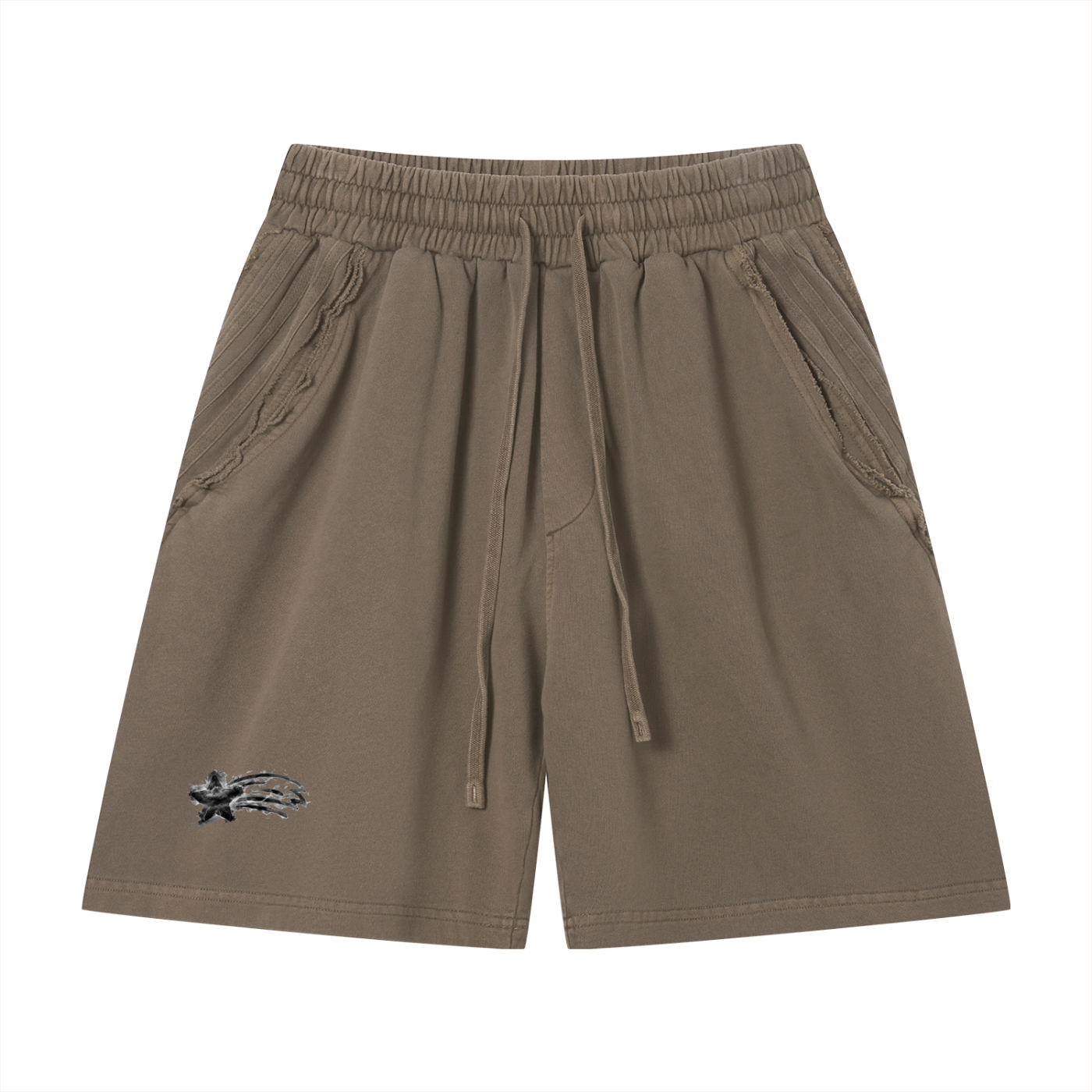 MountainStarGalaxy Vintage Wash Raw Edge Shorts