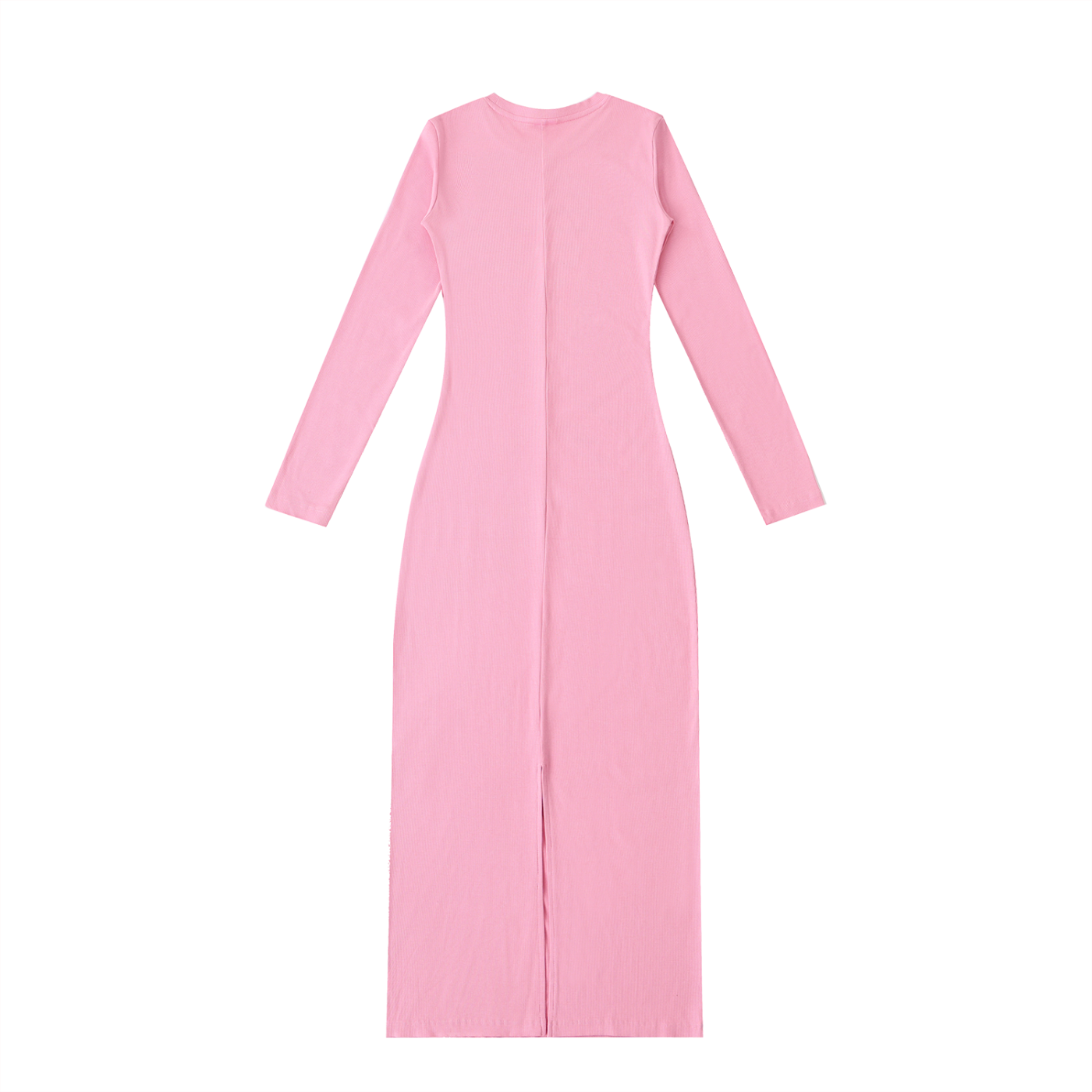 MountainStarGalaxy Dyed Washed Slit Maxi Dress Rose Pink