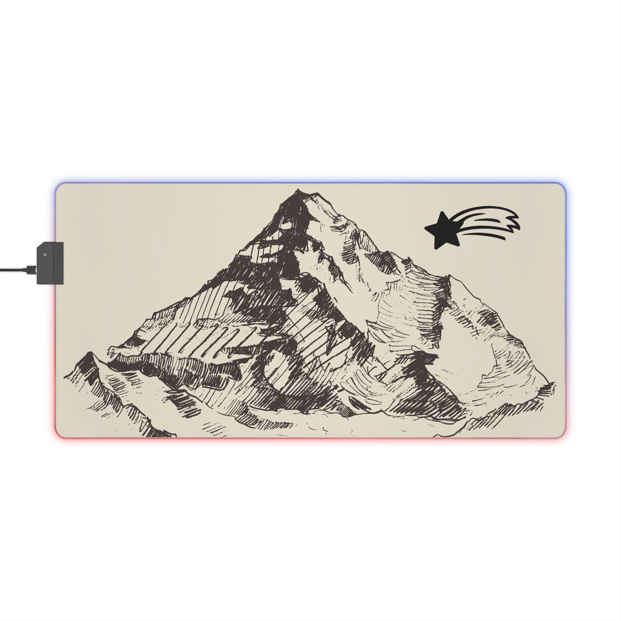 MountainStarGalaxy LED Gaming RGB Desk Mat 23.6" x 11.8" Rectangle