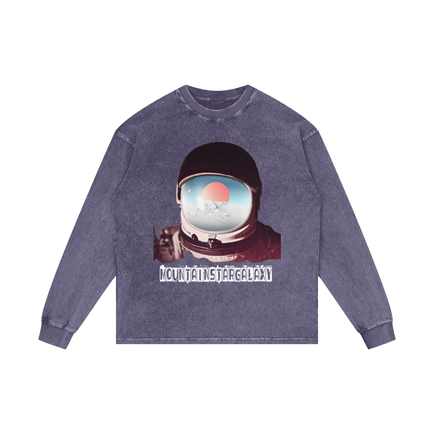 MountainStarGalaxy Acid Wash Oversize Long Sleeve T-Shirt