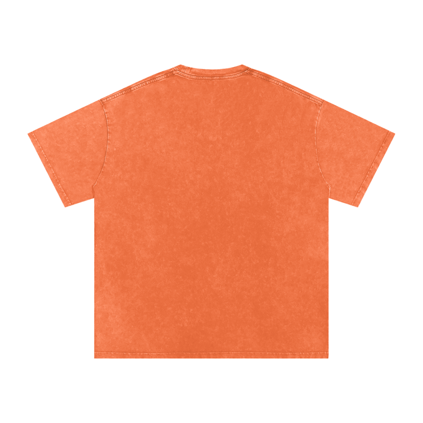 MountainStarGalaxy Unisex Snow Washed Oversized Cotton T-Shirt Orange