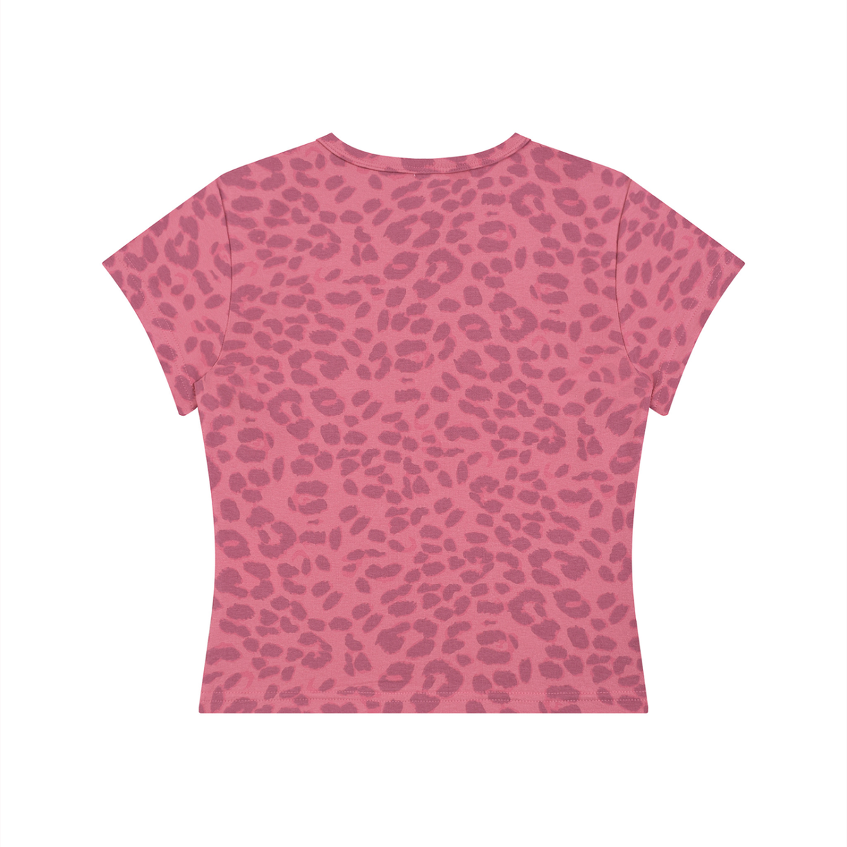 MountainStarGalaxy Women’s Leopard Print Crop T-Shirt