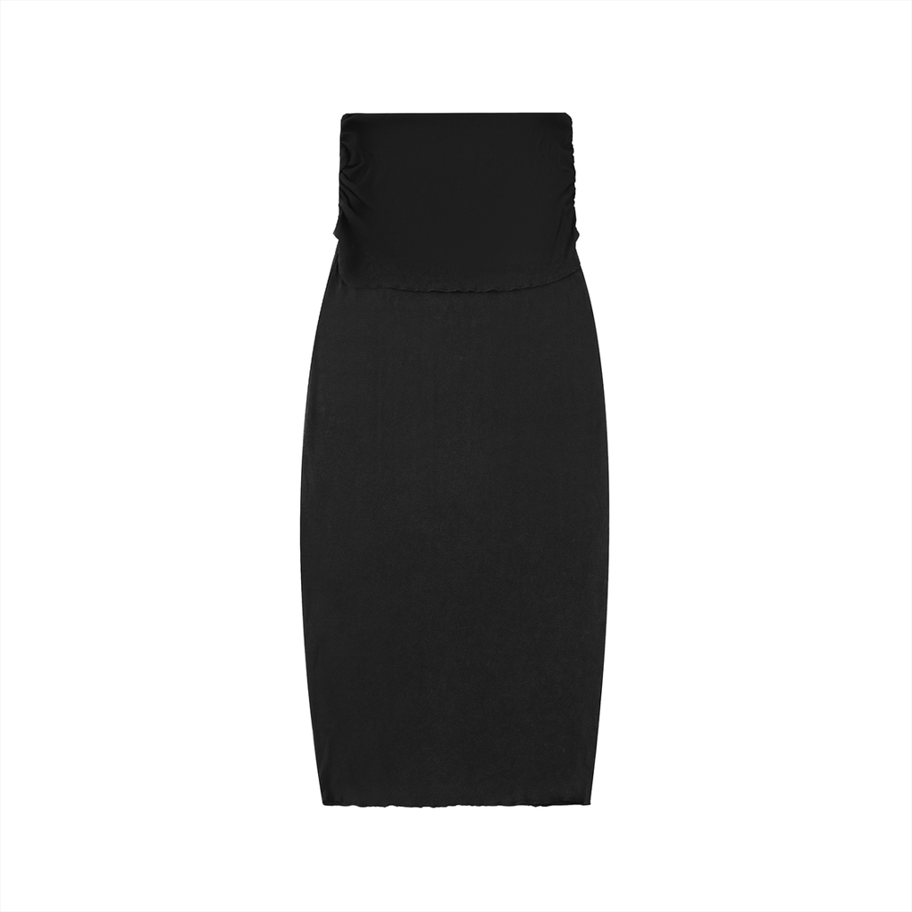 MountainStarGalaxy Women’s Dyed Washed Straight Hip-Hugging Slim Maxi Skirt